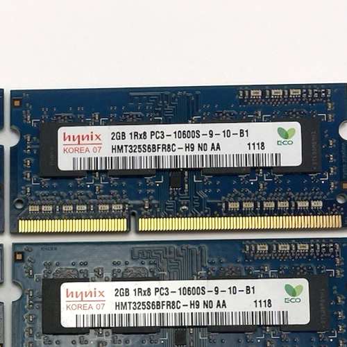 Lot of 5 x OEM Hynix IMAC RAM 9 GB Total - 2GB 1Rx8 PC3 10600S-9-10-B1 + More