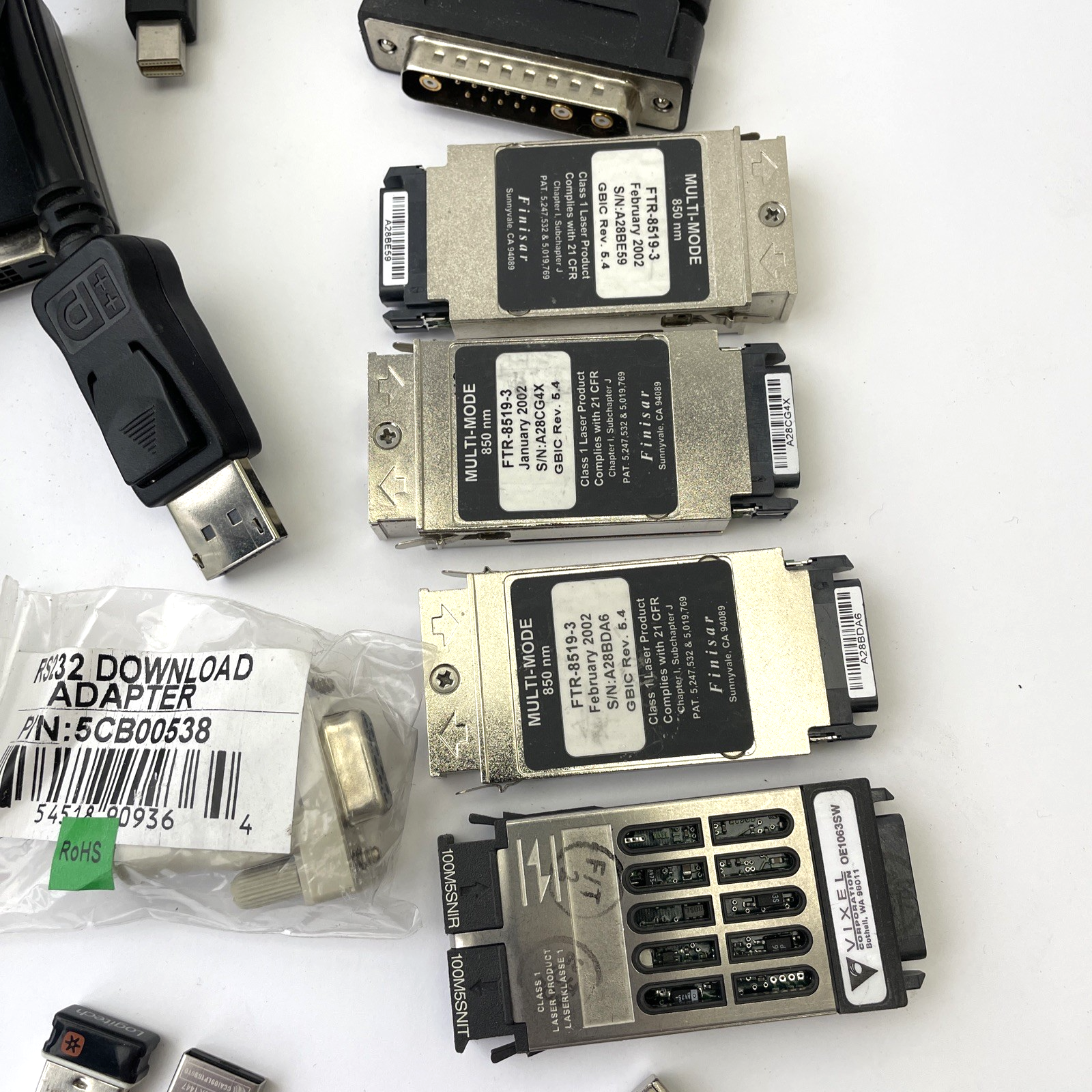 Lot of 50 + Vintage Computer Adapters PS2 to USB Microsoft Avago Apcon - LOOK