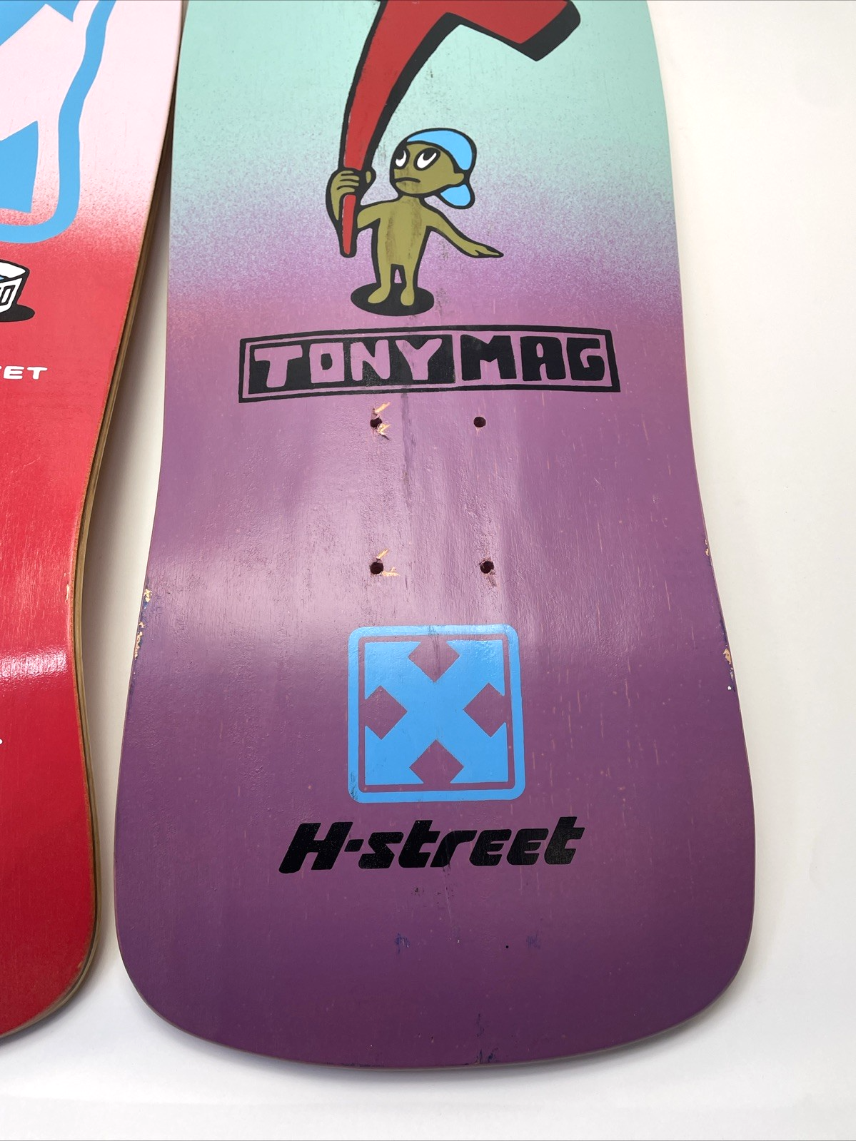 H-STREET Eddie Elguera + Tony Magnusson Reissue Skateboard 80s Wood Hell Concave
