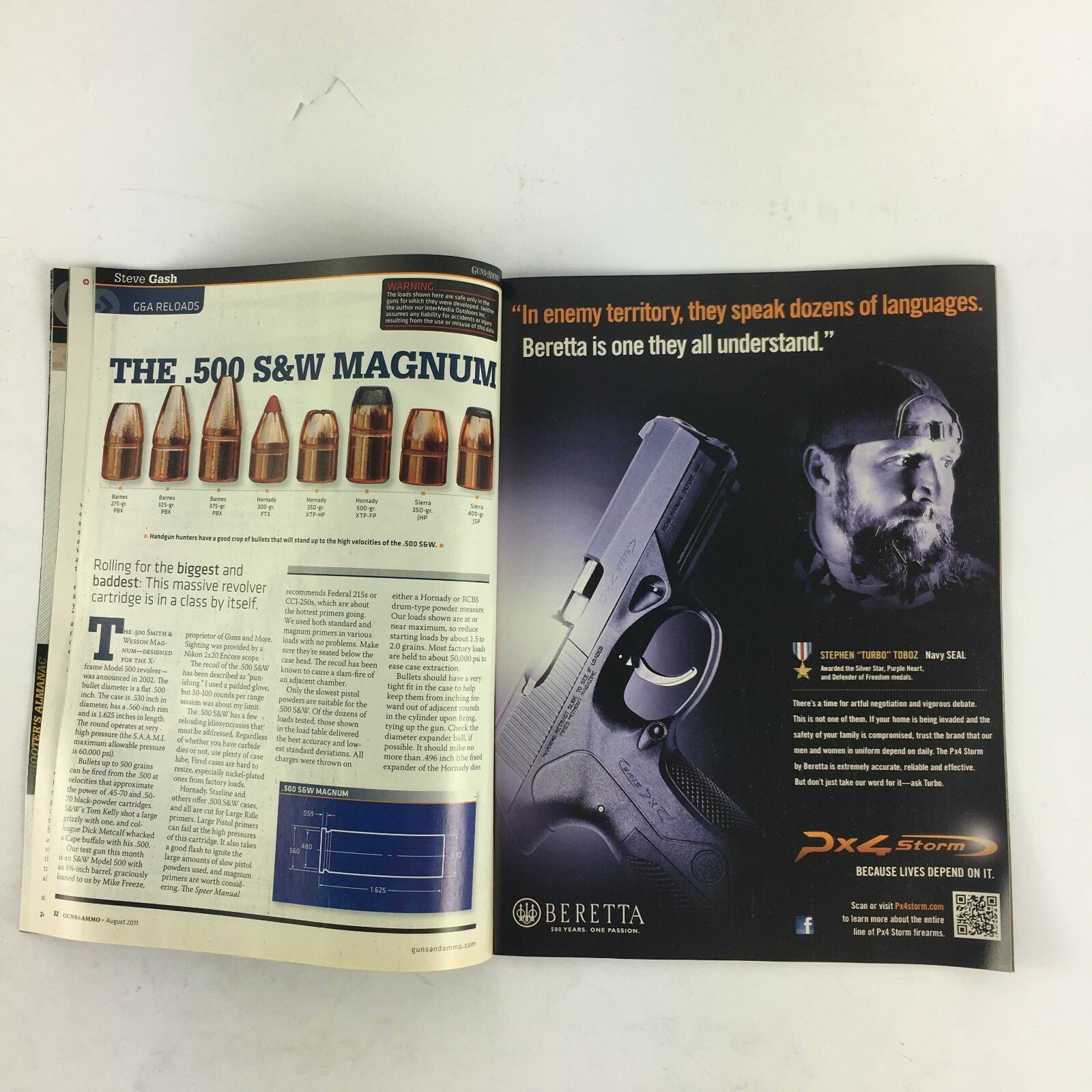 August 2011 Guns & Ammo Magazine 14-Shot Tactical Gewehr 98 vs.SMLE Mark III