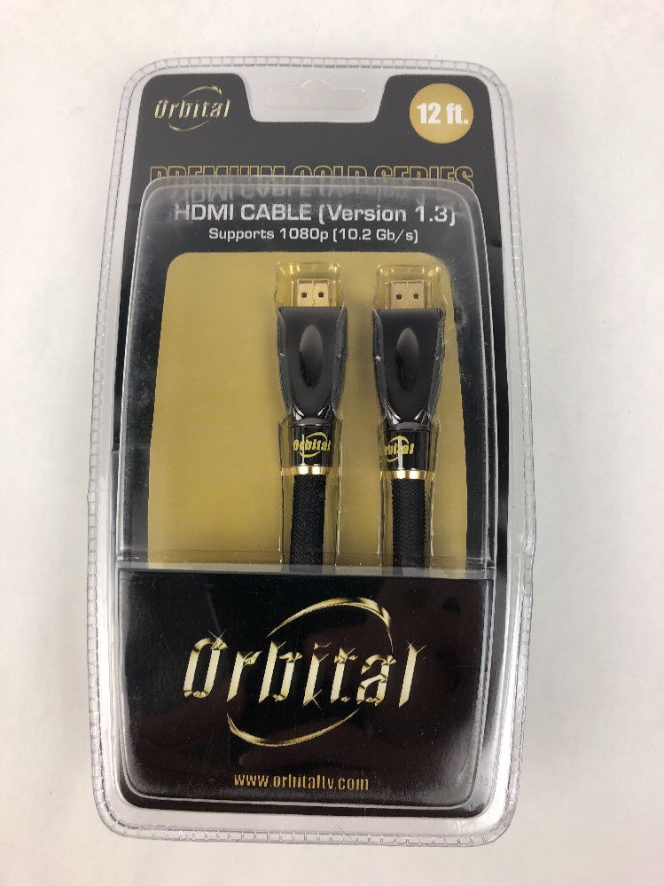 Orbital Premium Gold Series 12Ft feet HDMI CABLE BLURAY PS3 xbox 1080P HDTV