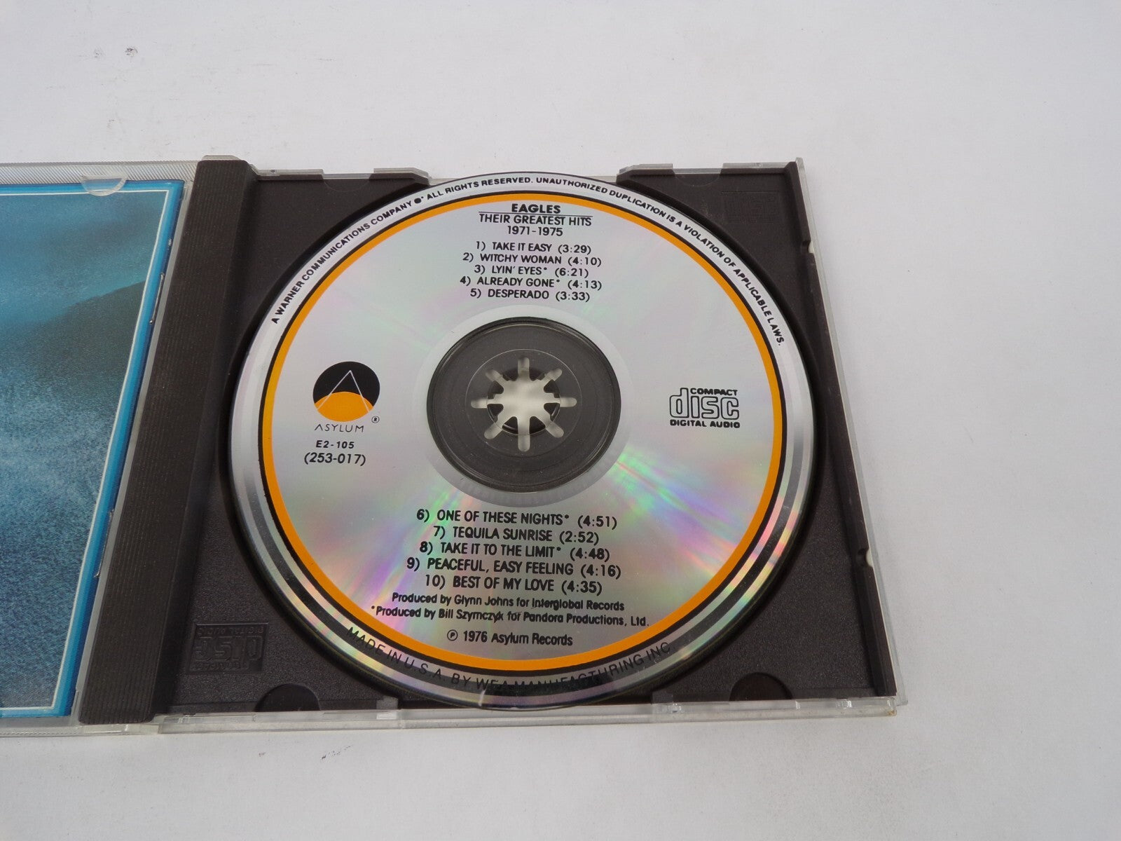 The Eagles/ Their Greatest Hits Take It Easy Witch Woman Lyin Eyes Already CD#67