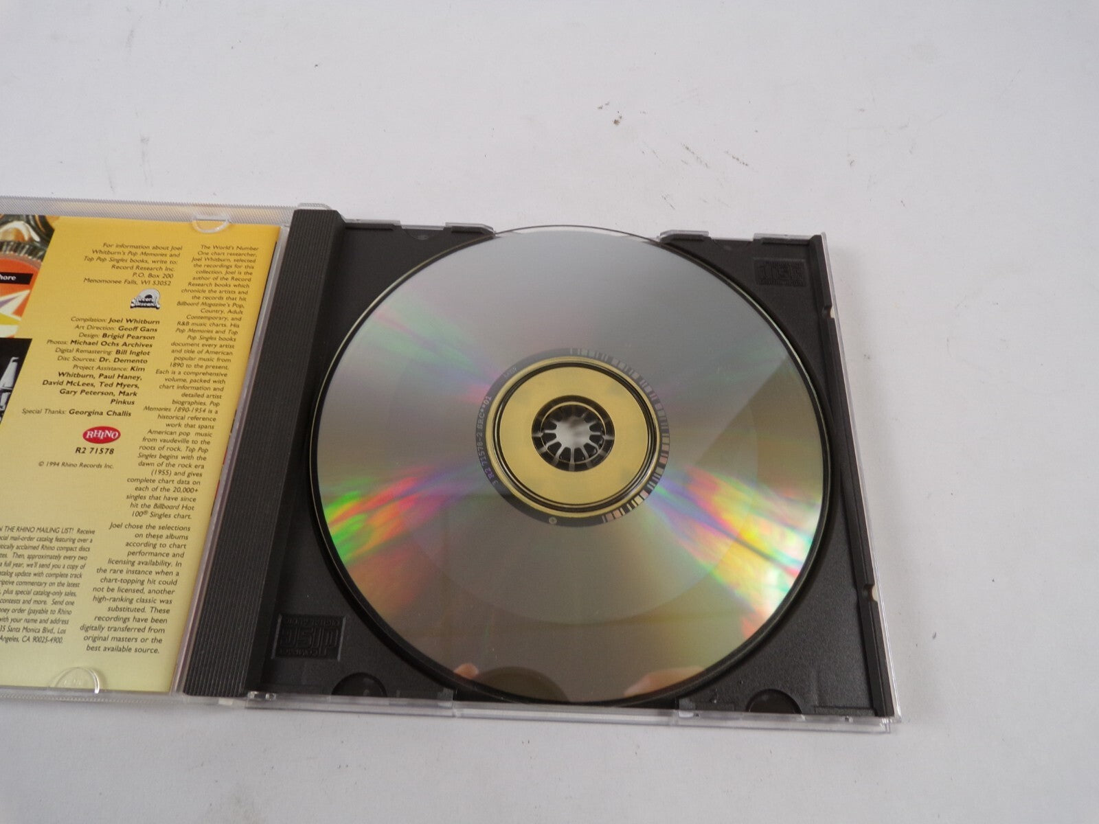 Joel Whitburn Presents Billboard Pop Memmories Riders In THe Sky The Gypsy CD#51