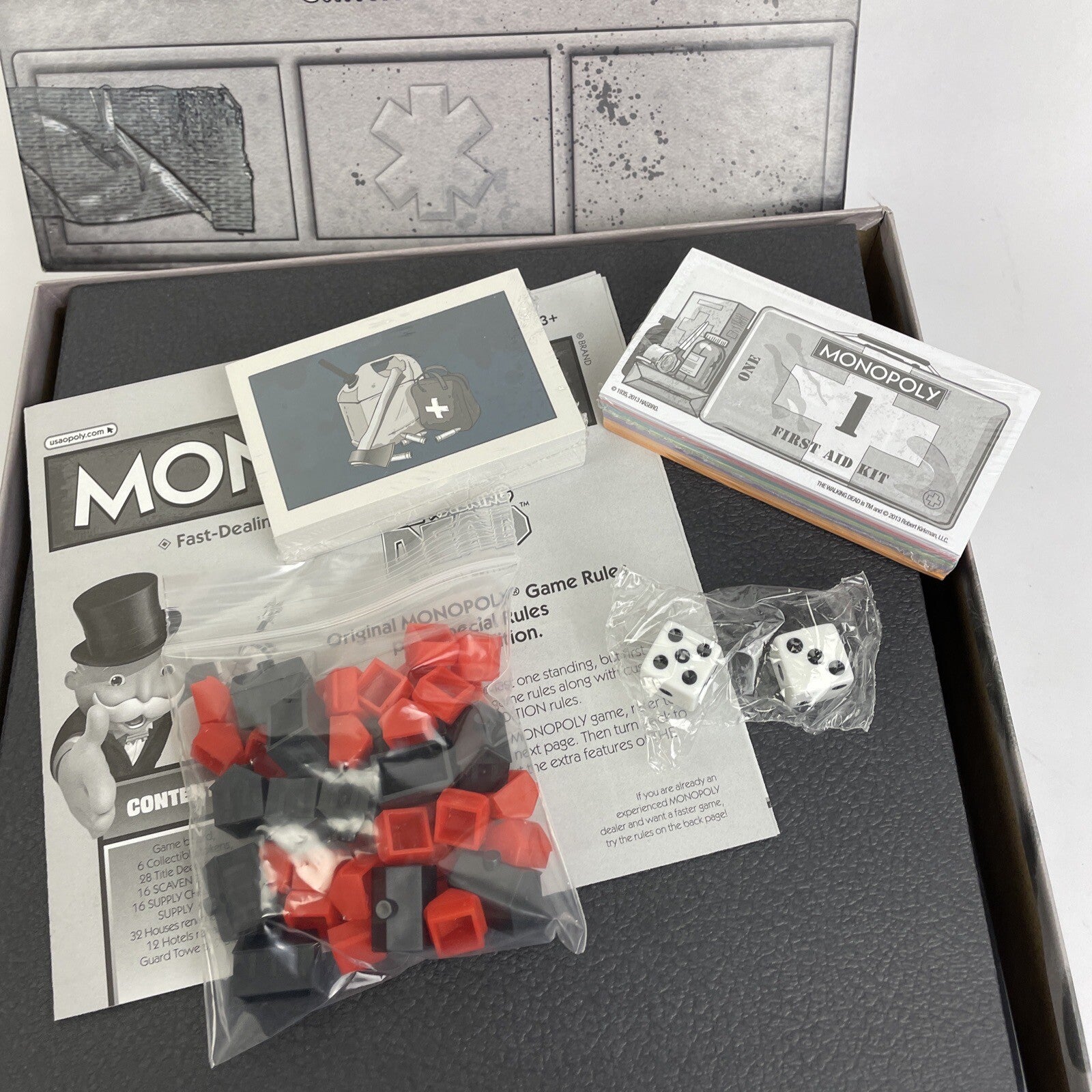 The Walking Dead Monopoly Survival Edition  Zombie MINT Condition.