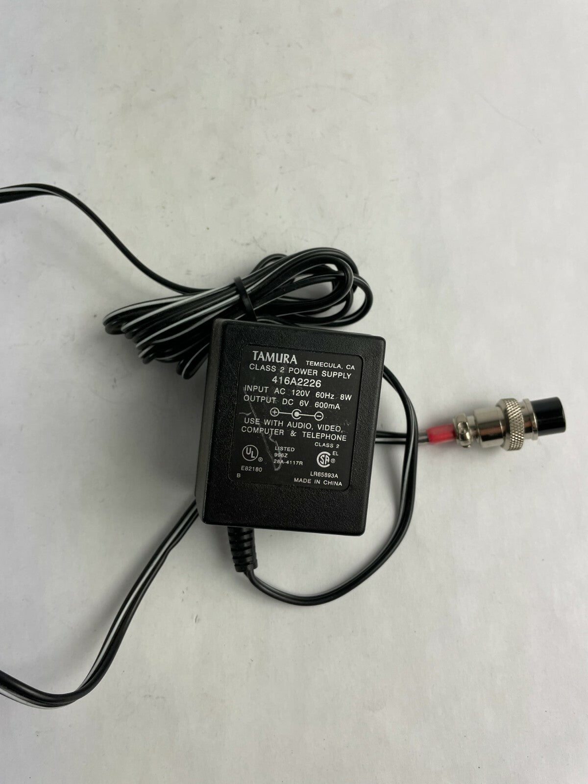 Genuine Tamura 416A2226 Ac Adapter Output 6 V 600m A  Power Supply Adapter A84