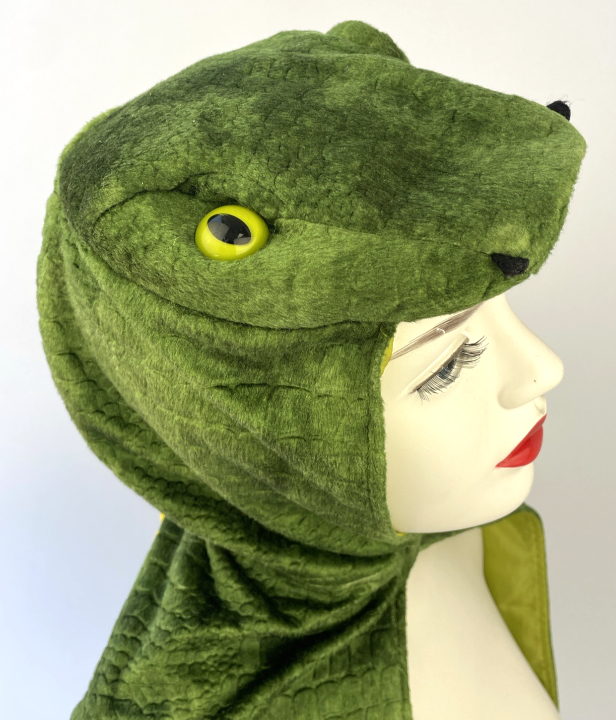 Great Pretenders T-Rex Dinosaur Snake Hooded Cape for Kids 4-5 Play Dress-Up VGC