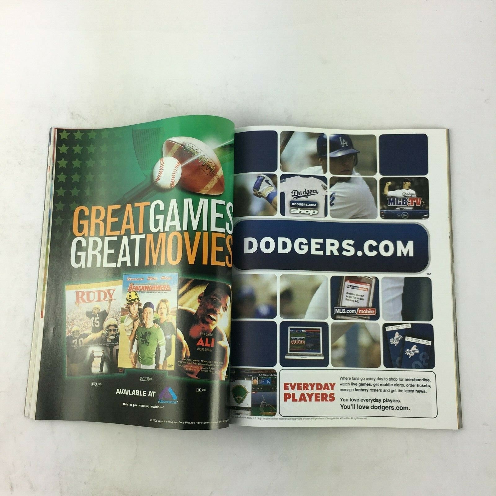 July 2008 Dodgers Magazine International Stars Legend Fernando Valenzuela