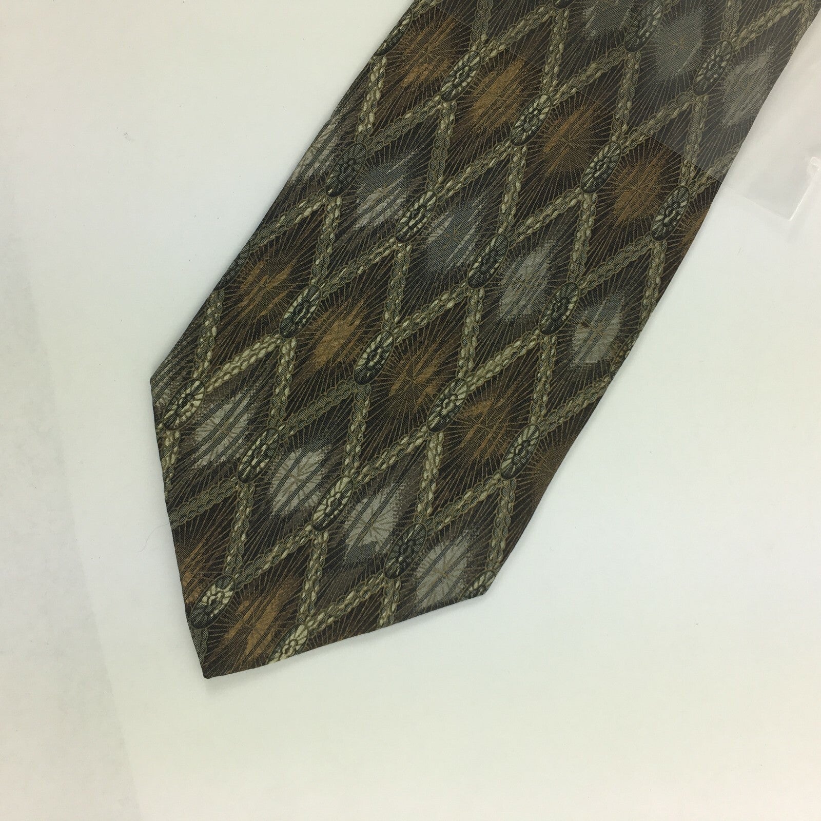 Genuine Bachrach 100% Silk Handmade Stylish Formal/Casual Tie Multi Coloured