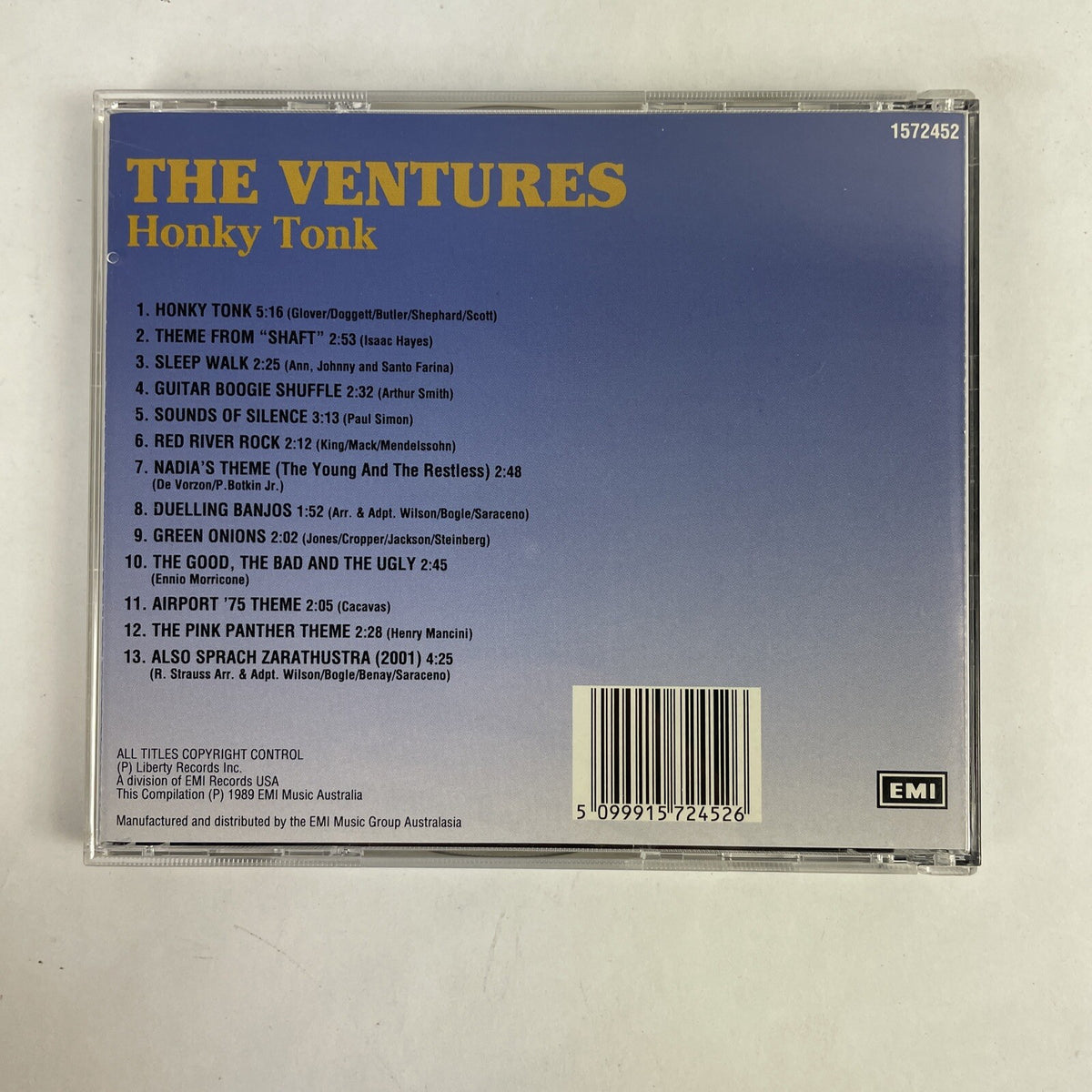 The Ventures - Honky Tonk CD (1989) CD #17