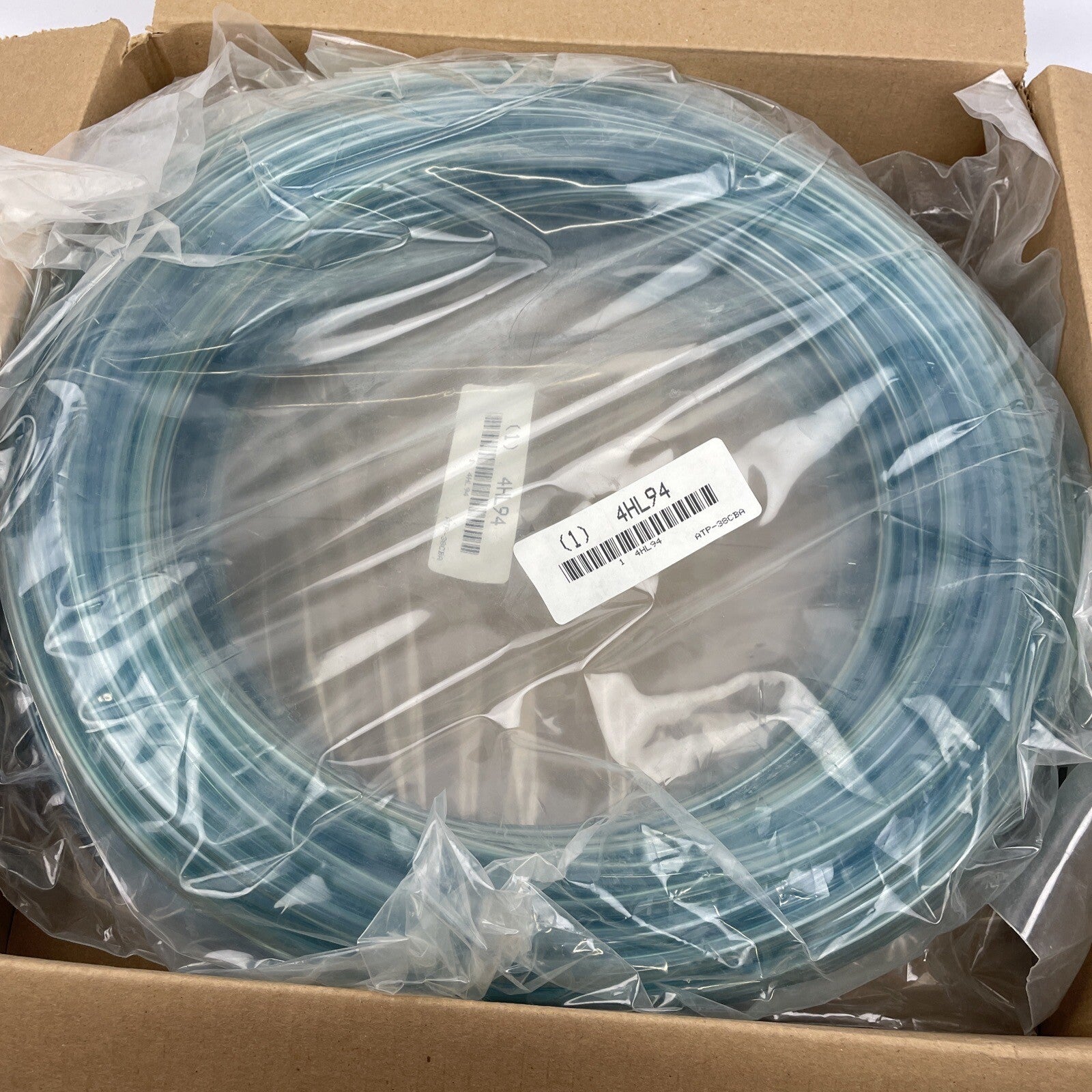 2 - 100' Rolls ATP 1/4" x 3/8" Max W.P. 140psi Clear Poly Tubing 200' Total