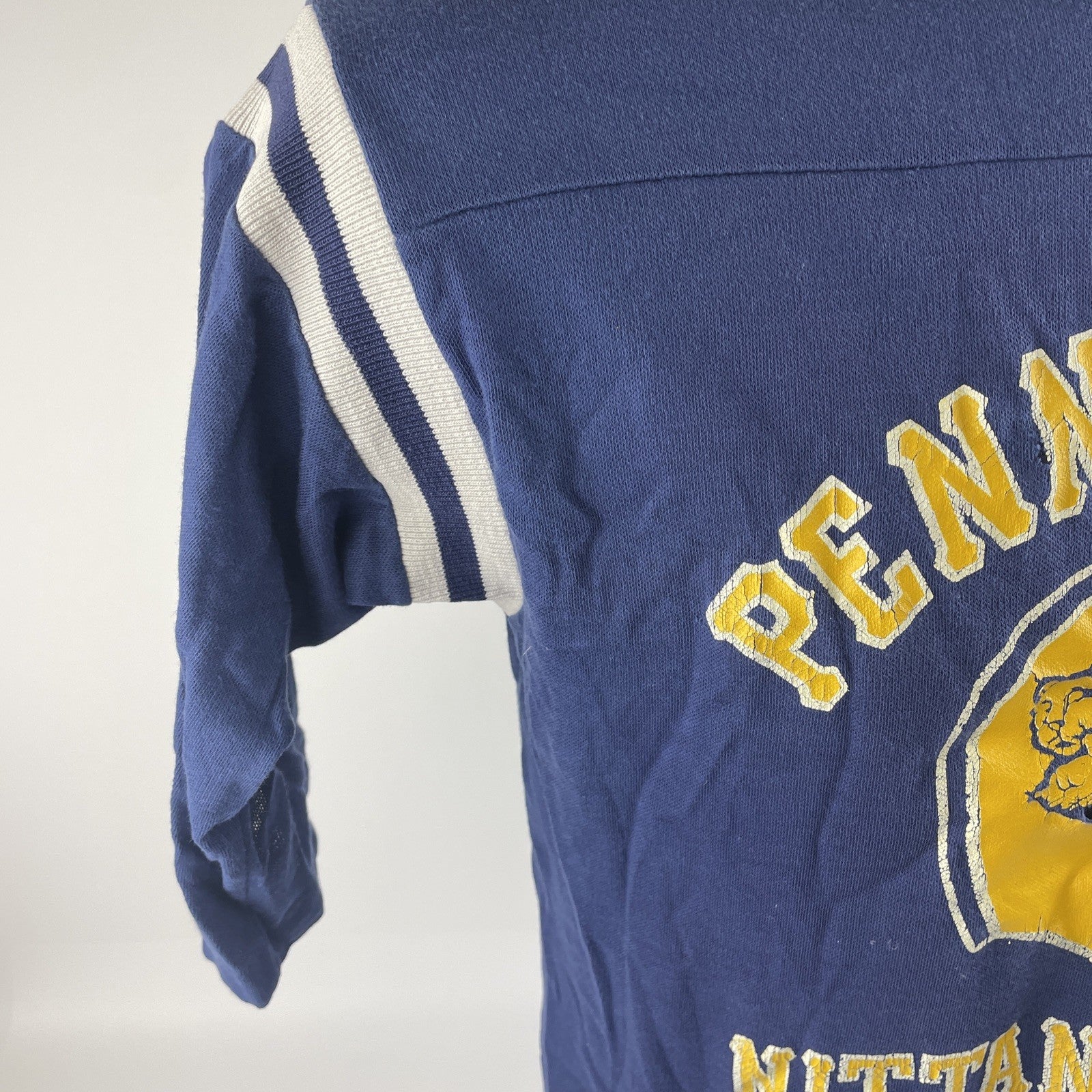 Vintage 70’s Penn State University Nittany Lions Football T Shirt Sz M Well Worn