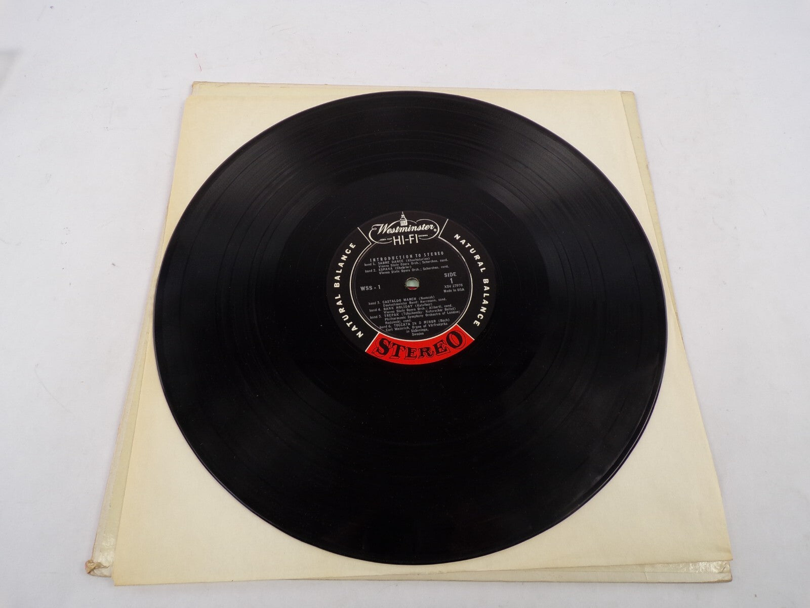 Introduction To Stereo Westminster HI-FI Sabre Dance Espana Castaldo March Bank