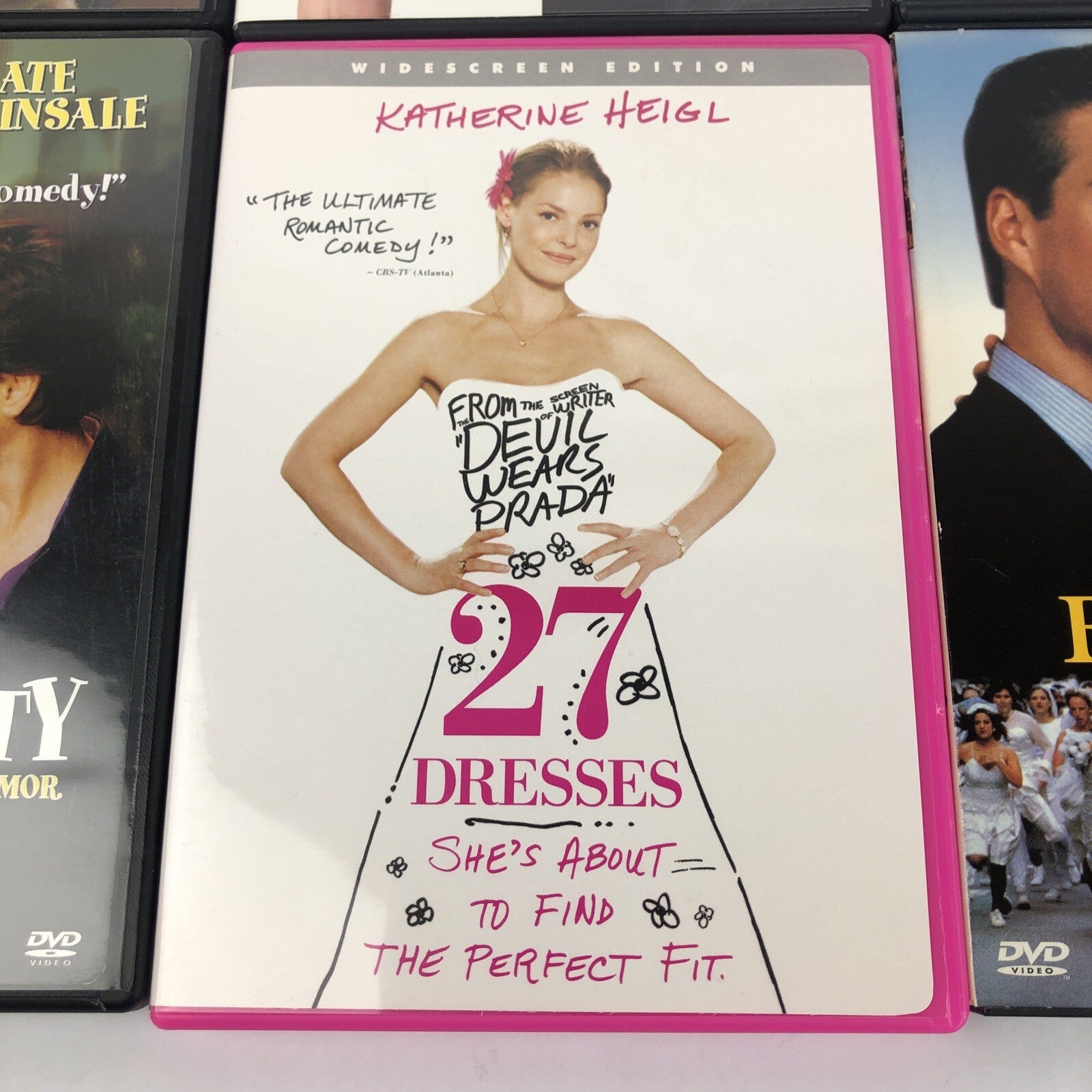 6 x Romantic Comedy DVD - Lot 27 Dresses The Ugly Truth Serendipity The Bachelor
