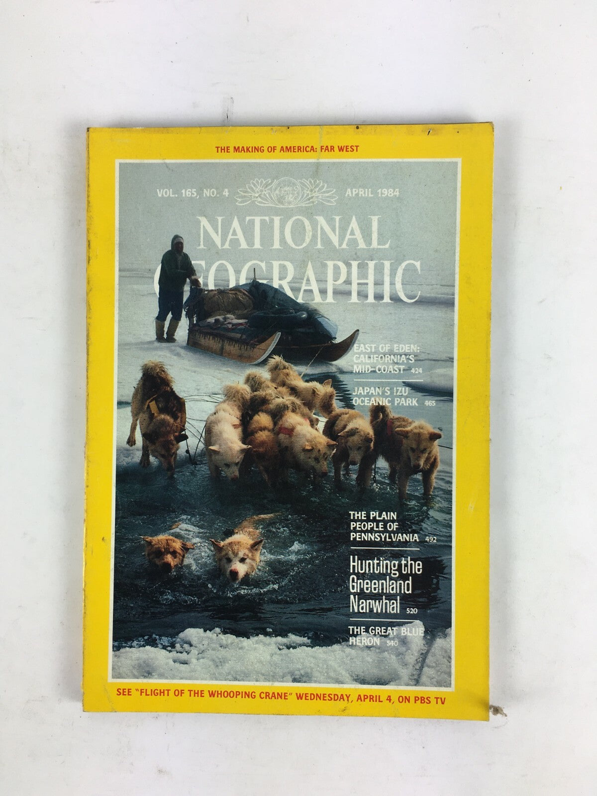 April 1984 National Geographic Magazine East of Eden California Mid Coast