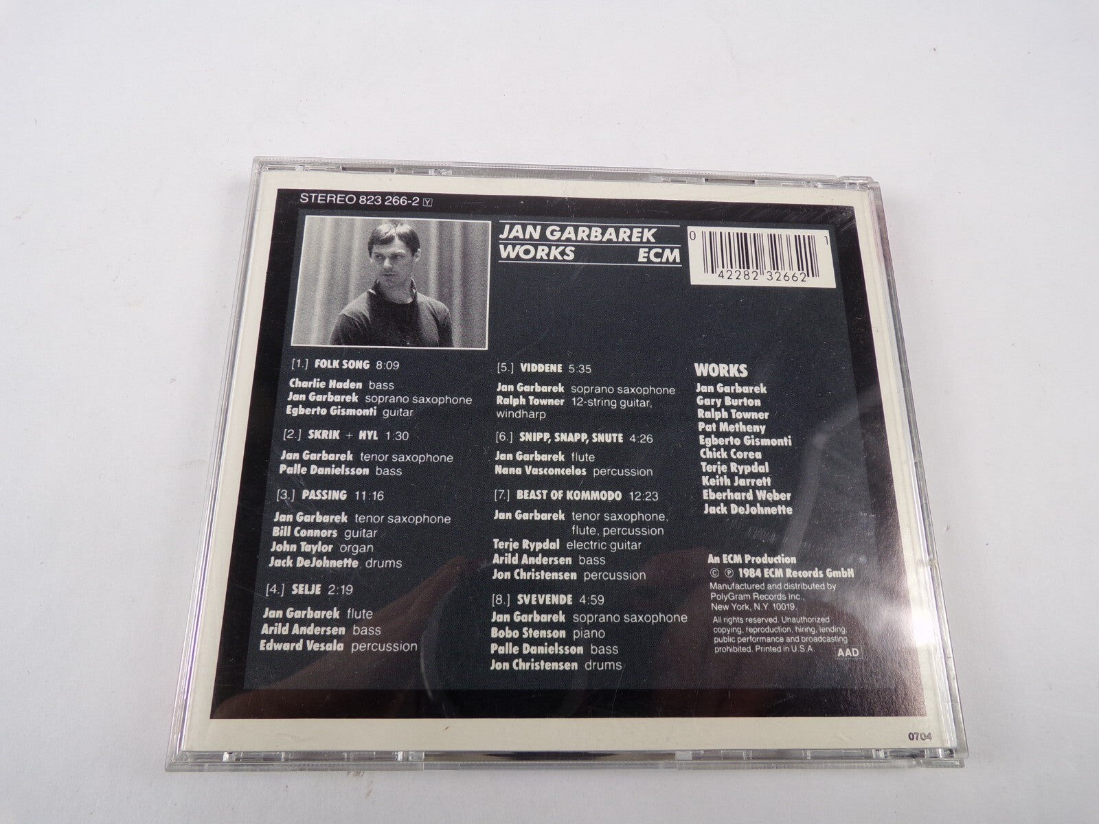Jan Garbarek Works Folk Song Skrik + Hyl Passing Viddene Svevende CD#35