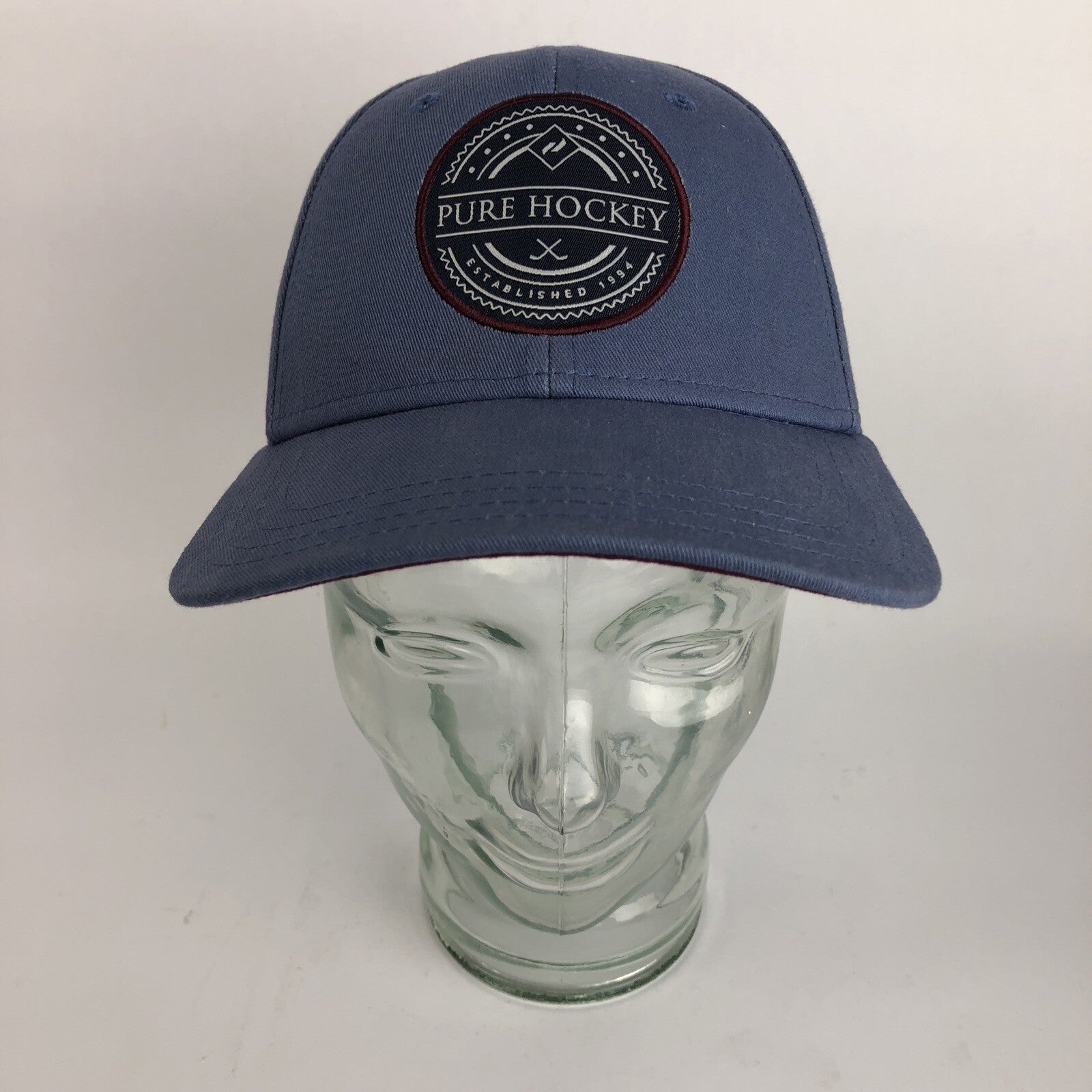 PURE HOCKEY Est. 1994 Light Blue 100% Cotton Adjustable Snapback Icon Cap Hat 