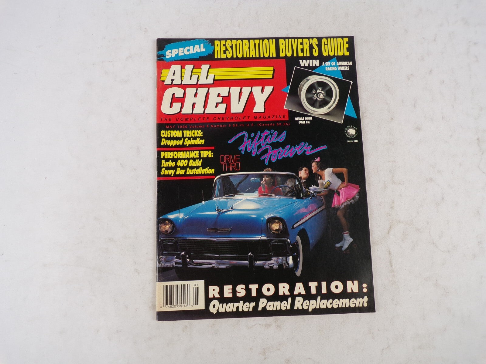 May 1990 All Chevy Special Restoration Buyer's Guide Win A Set Of American Racin