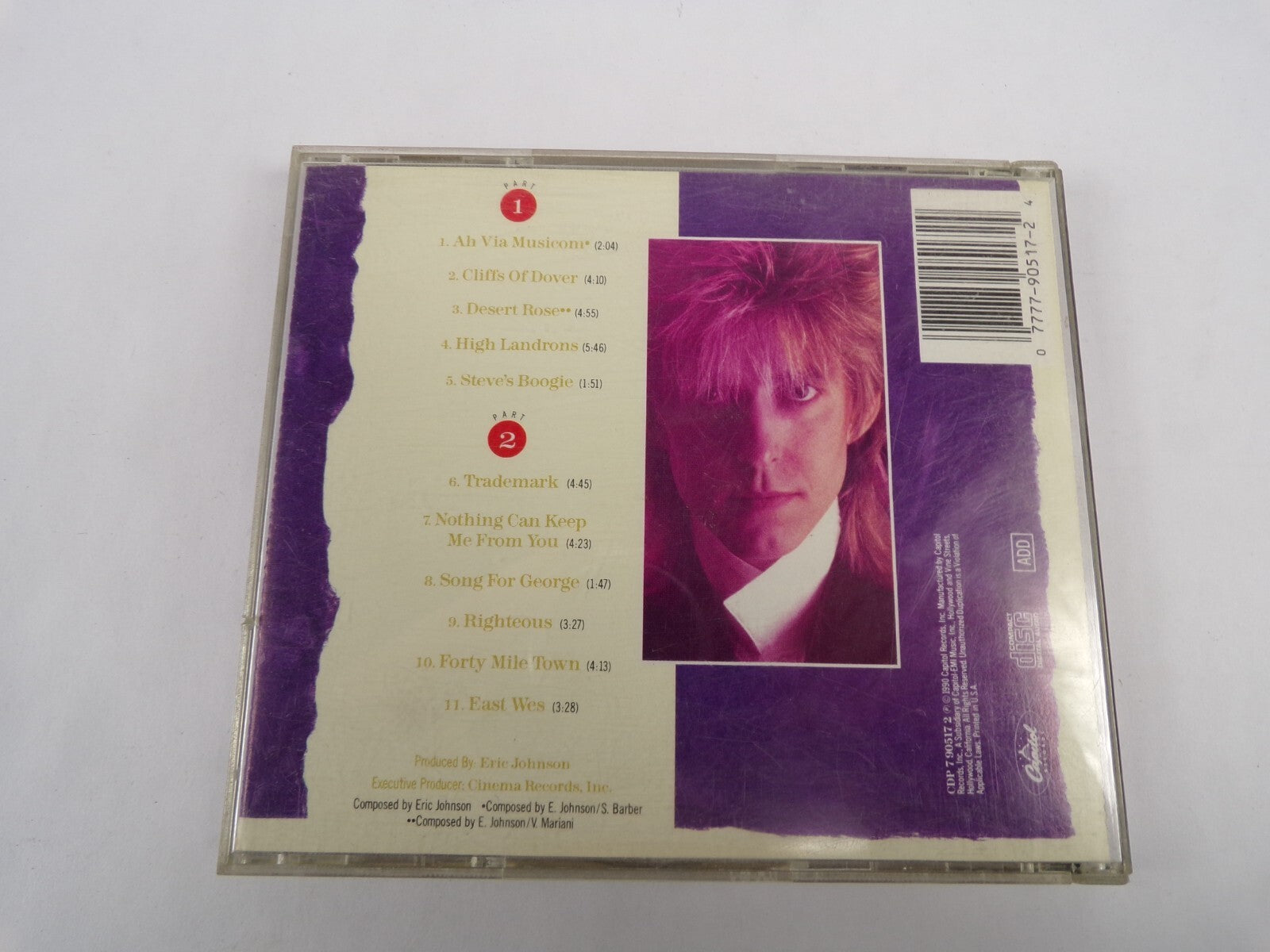 Eric Johnson Ah ViA Musicom Clifis Of Dover Desert Rose High Lanrons CD#60