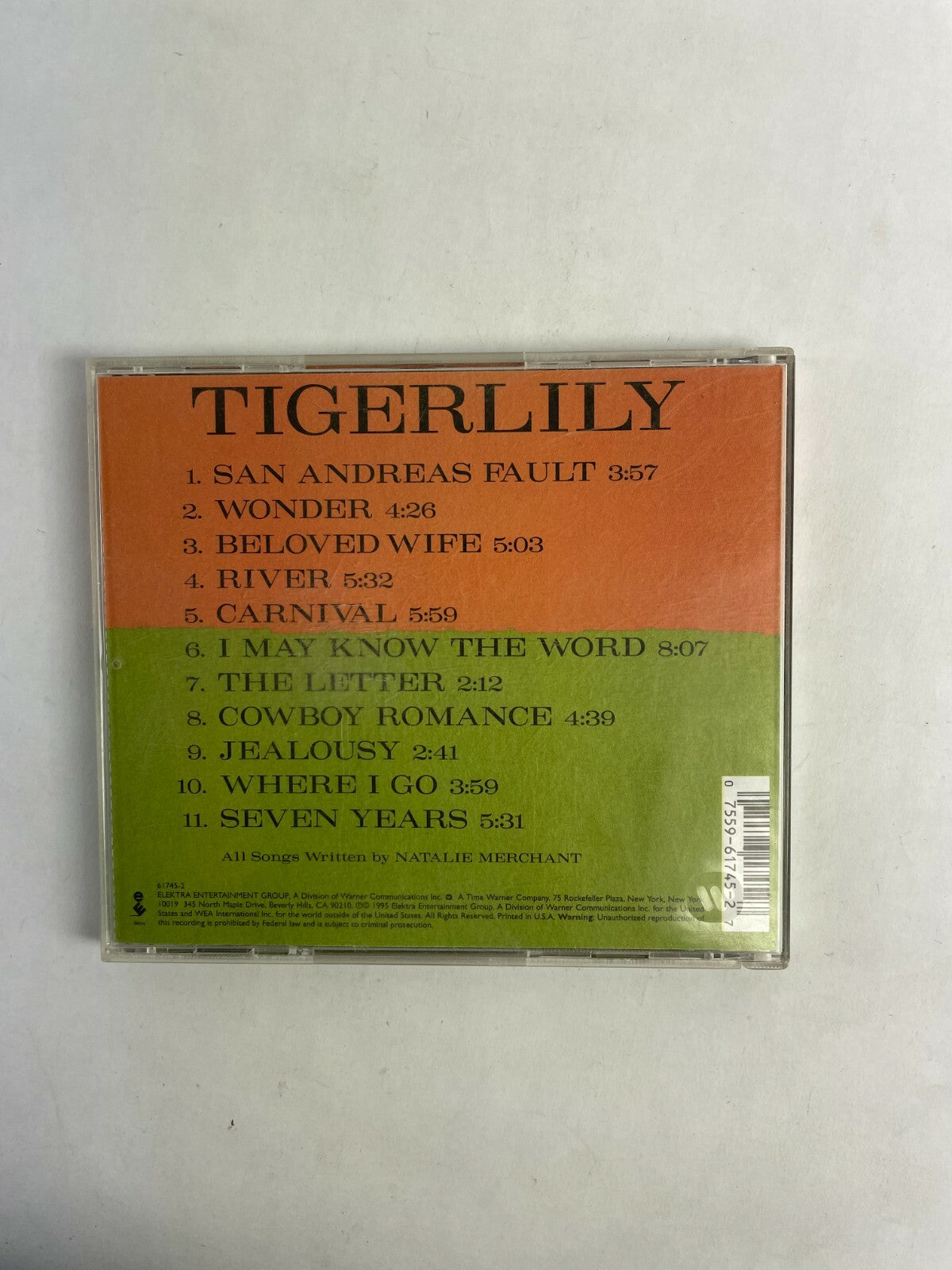 Tigerlily Natalie Merchant CD Q2