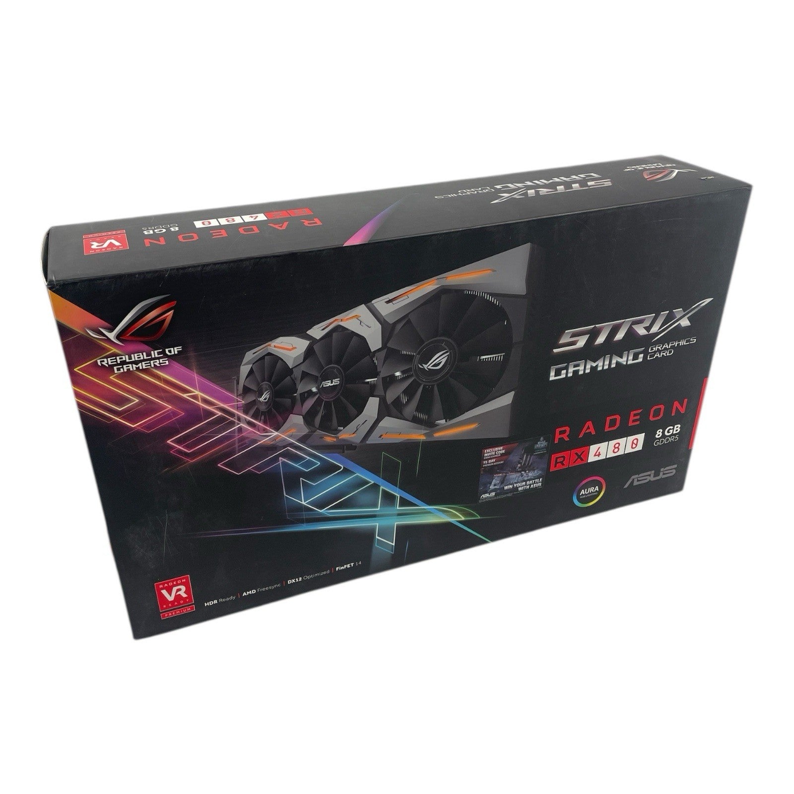 ASUS ROG Strix Radeon Rx 480 8GB DP 1.4 HDMI 2.0 Polaris Vr Ready Graphic card