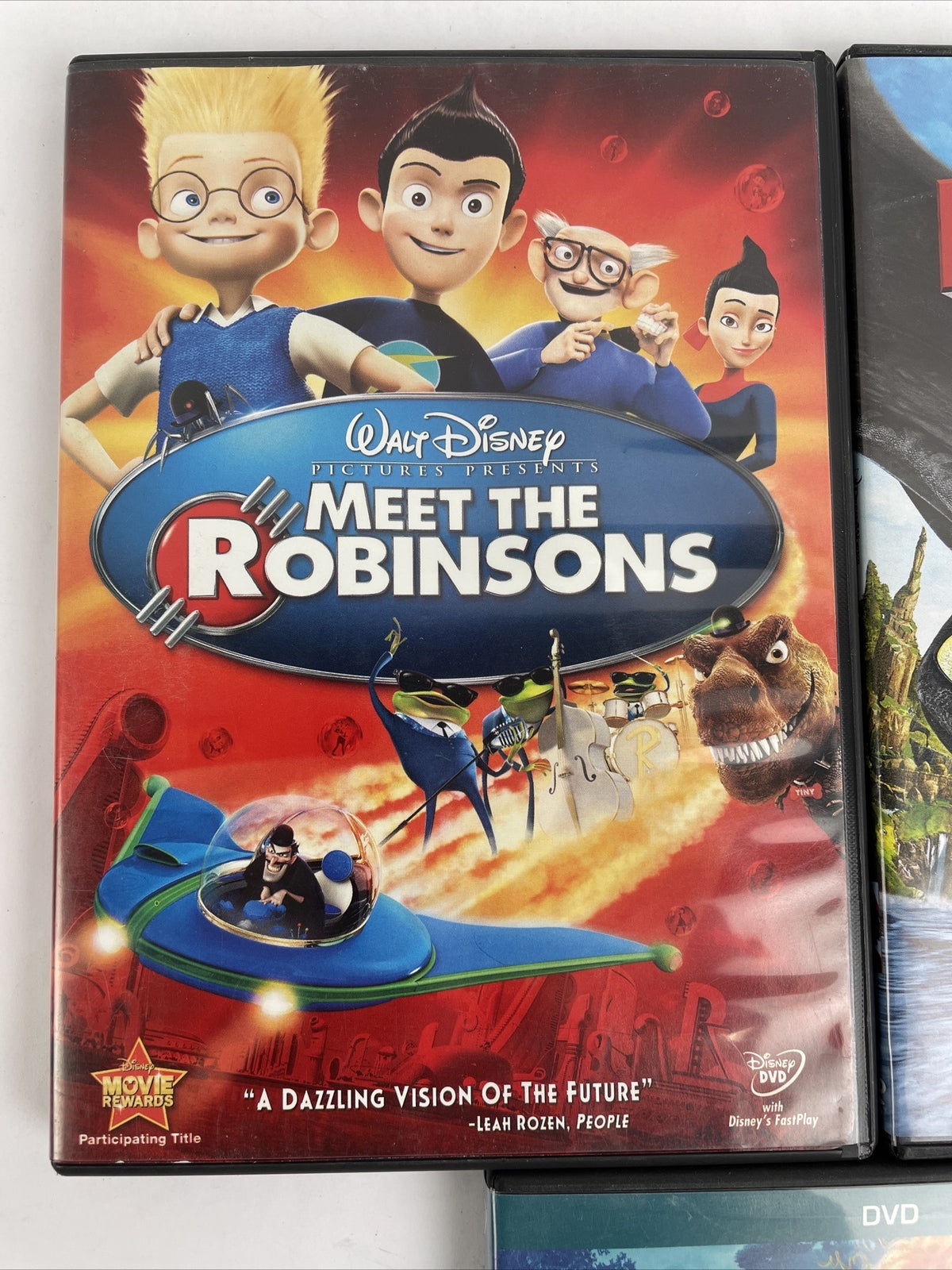 Disney Pixar DVD Lot of 3 - BRAVE, How to Train Your Dragon, Meet the Robinsons