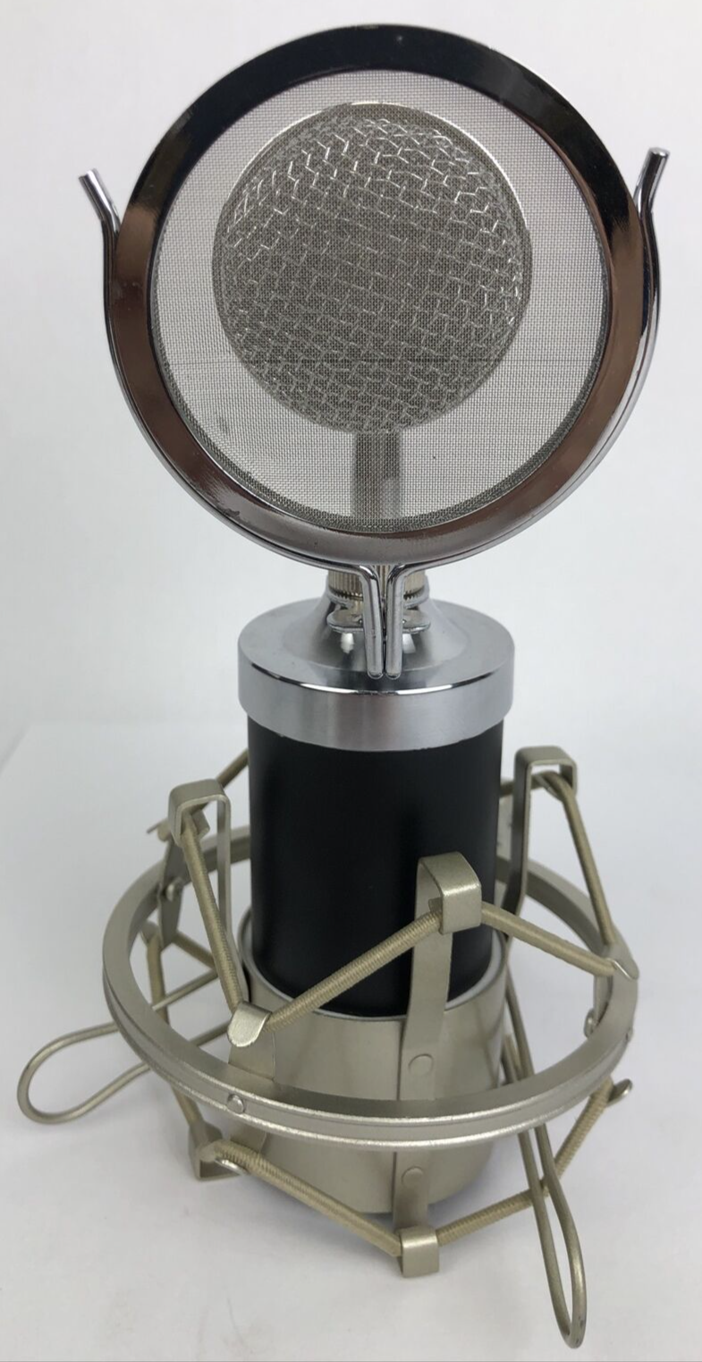 ERZhen Retro 3 Pin XLR Dynamic Podcasting Microphone w Shock Mount & Spit Screen