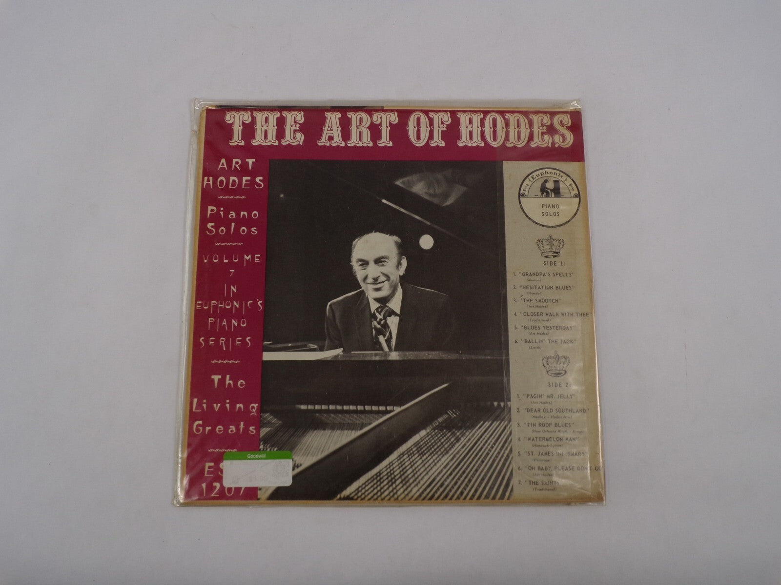 The Art Of Hodes  Art Hodes Piano Solos Volume 7 In Euphonics Piano Series The