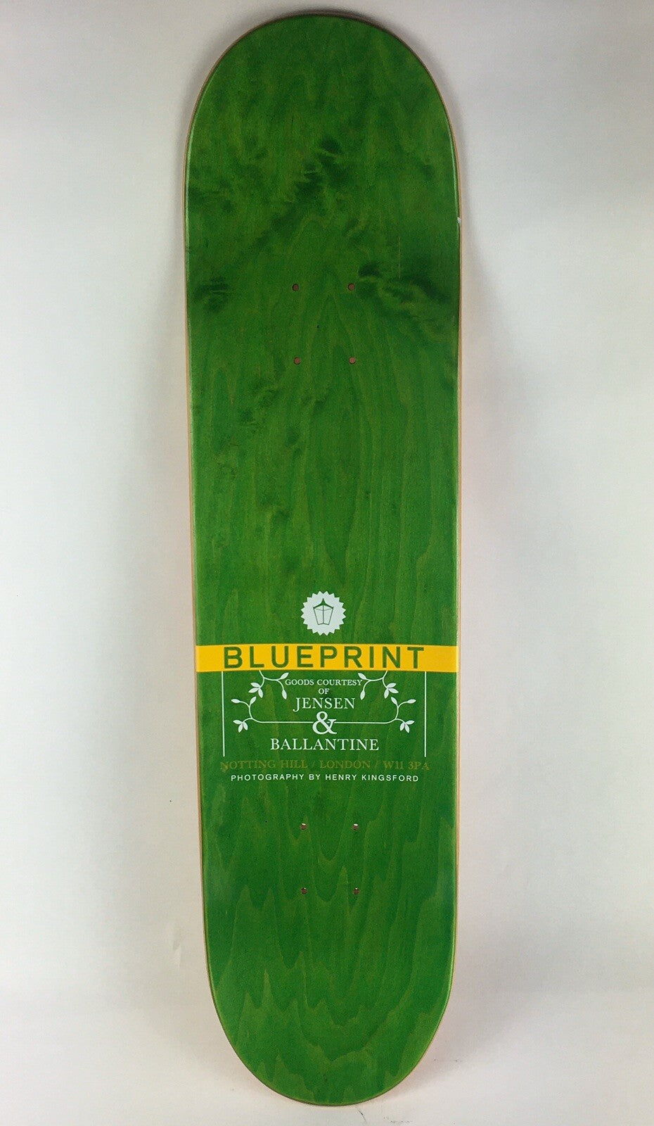 BLUEPRINT skateboards deck 8” RARE quality Spray Heart Orange Yellow