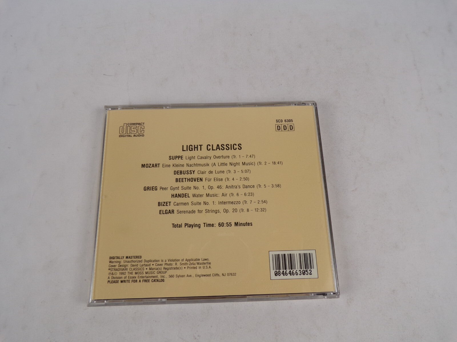 Light Classics Suppe Light Cavarly Oventure Mozart Debussy Handel Bizet CD#54