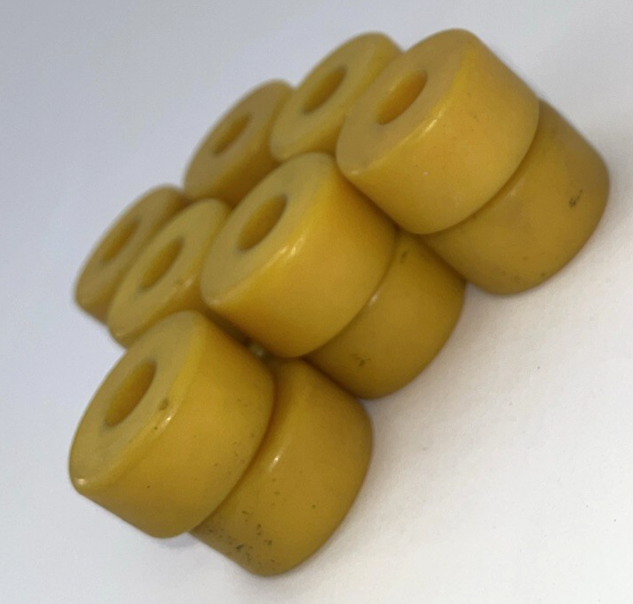 Sector 9 Skateboard Lower Truck Bushings 95a Tracker Yellow Lot of 14 Vintage