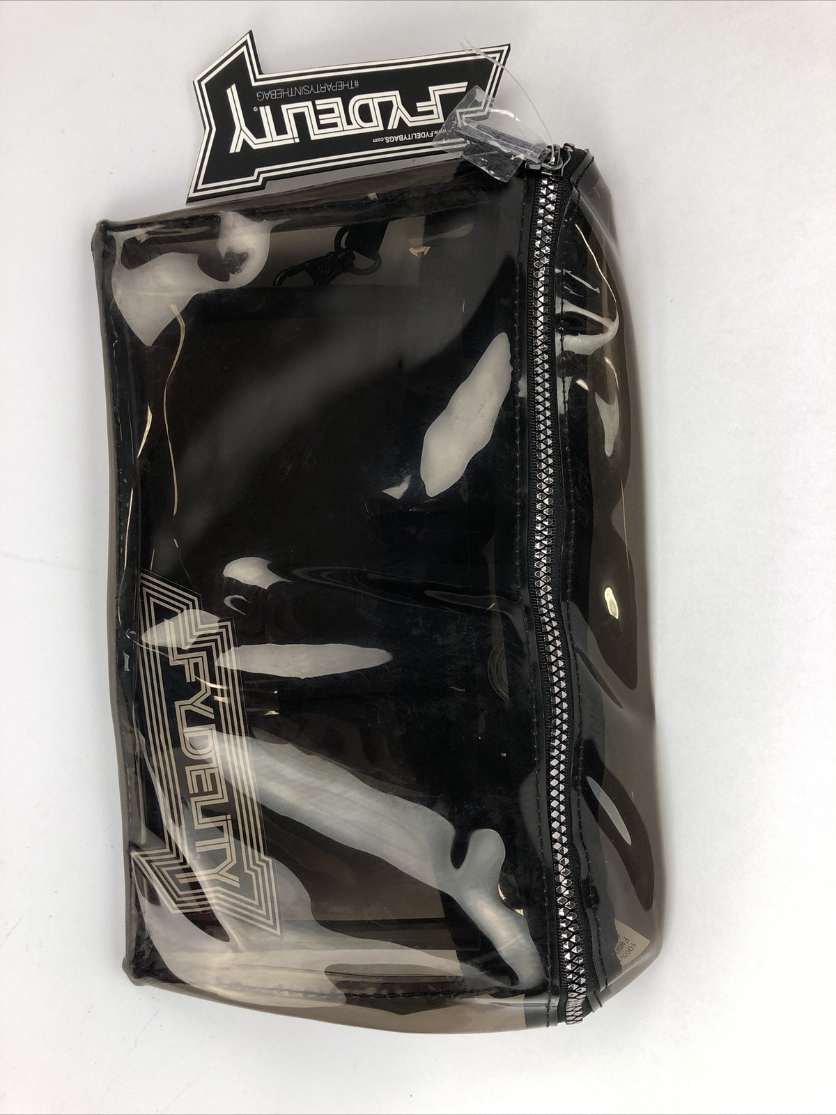 FYDELITY Clear Smoke Acrylic Fanny Pack Belt Bag Crossbody Convertible  NEW