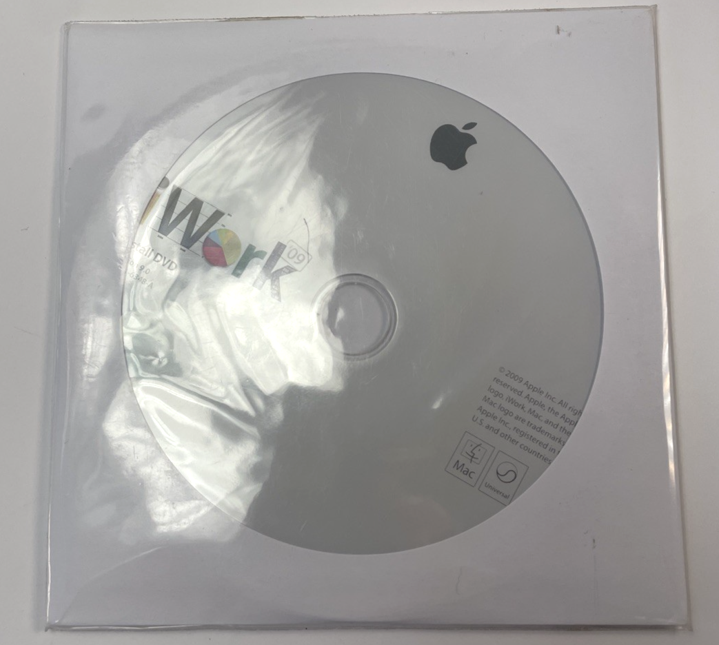 Apple iWork 09 Software v9.0 Install DVD Mac - Sealed NOS