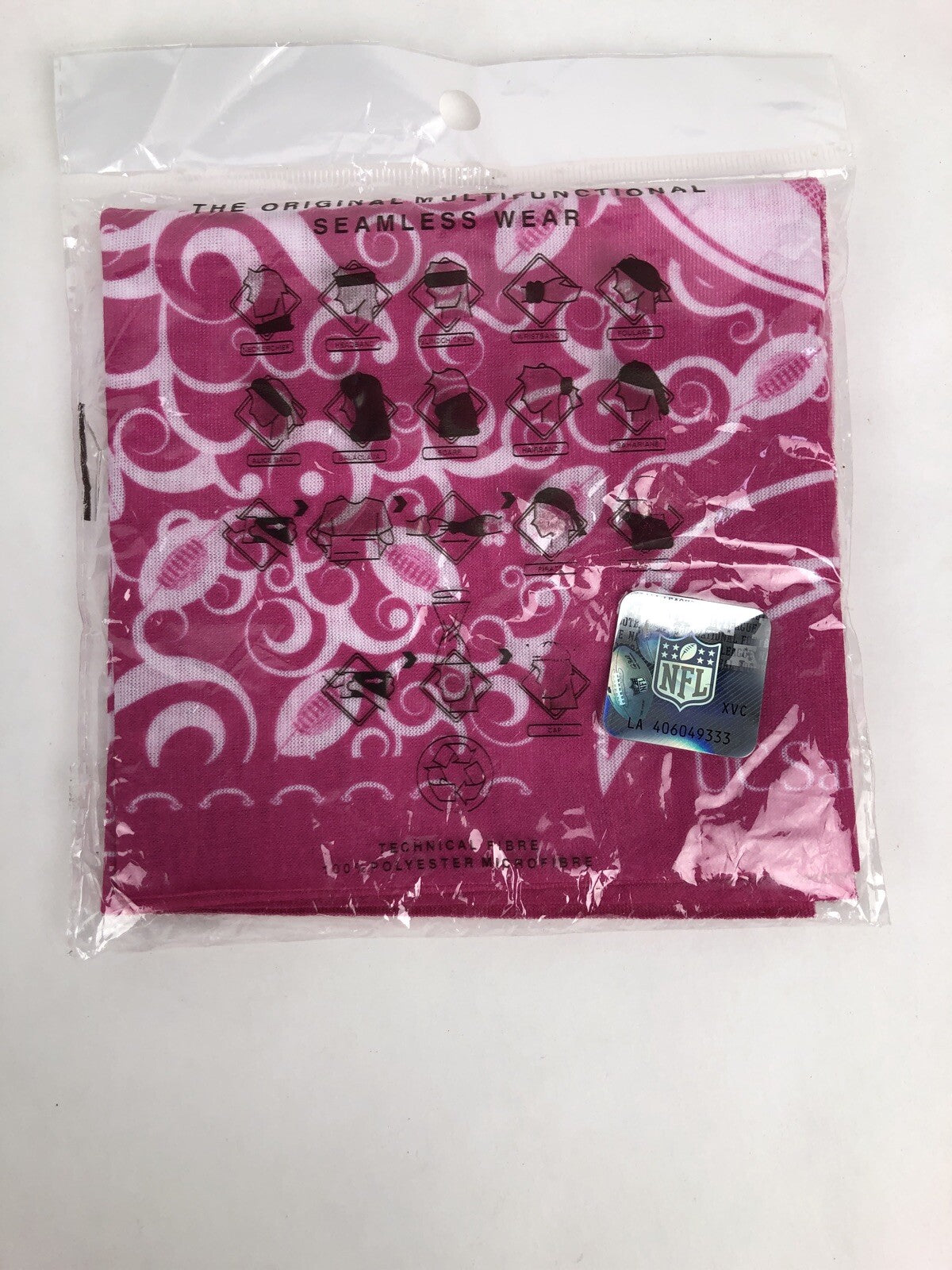 Pink Chargers face Protection mask Shield Sun Screen OSFA - Game Promo San Diego