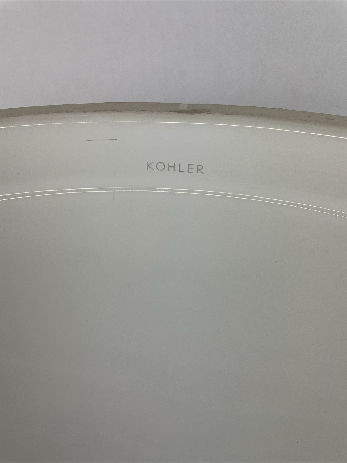 Kohler K-2319AA Bancroft glossy white oval undermount bathroom basin sink