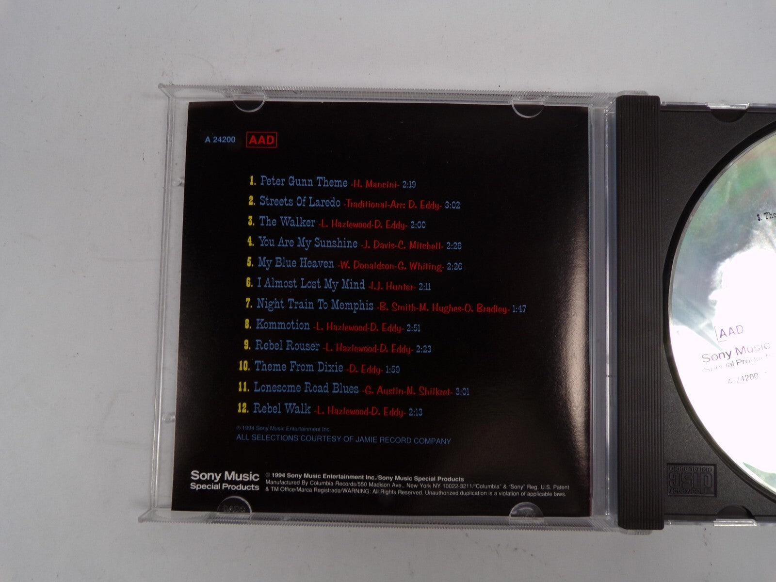 Duane Eddy Rebel Rouser Peter Gunn Theme Streets of Laredo Kommotion CD#38