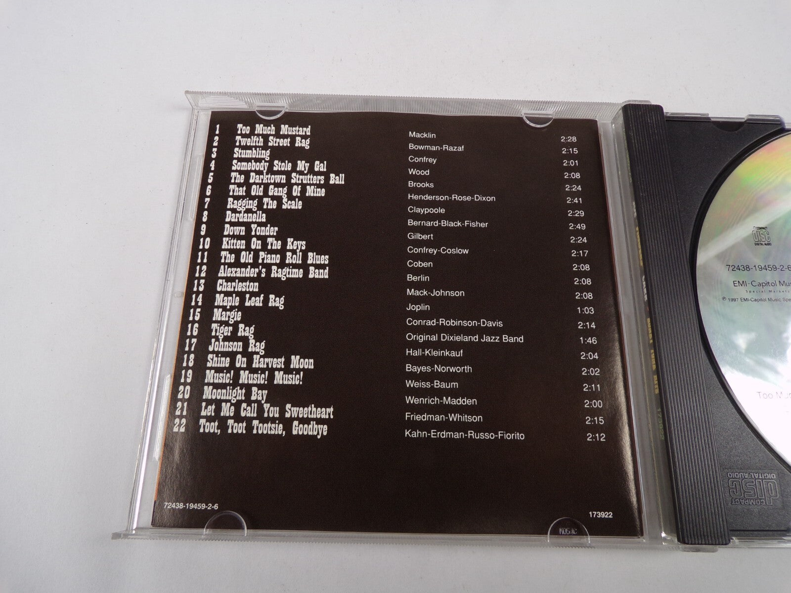Joe Fingers Carr Honky Tonk Hits Too Much Mustard Down Yonder Stumbling CD#21