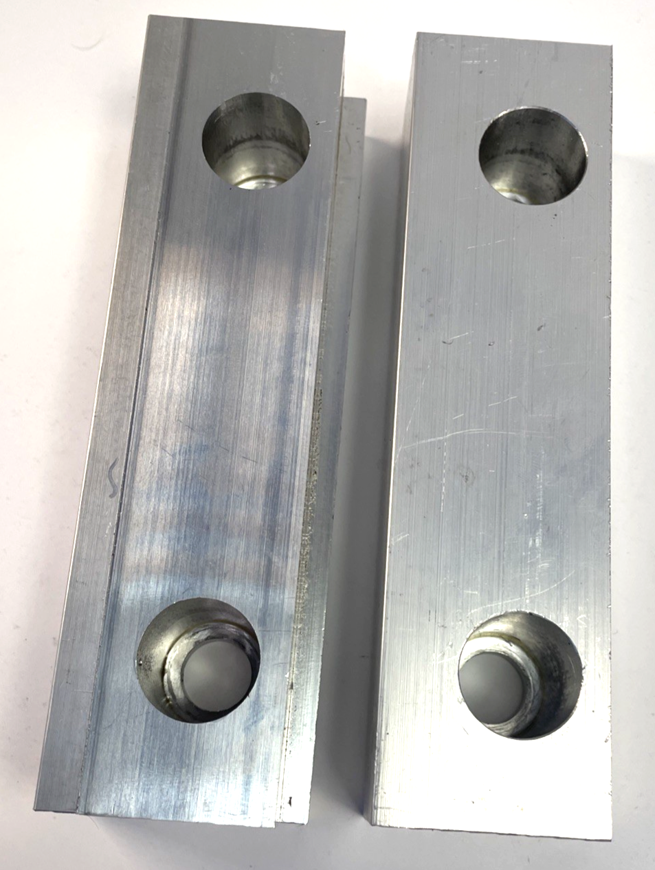 6" x  1.75" x 1.25" Machined Aluminum Vise Soft Jaws For Kurt / Haas 6" Vises