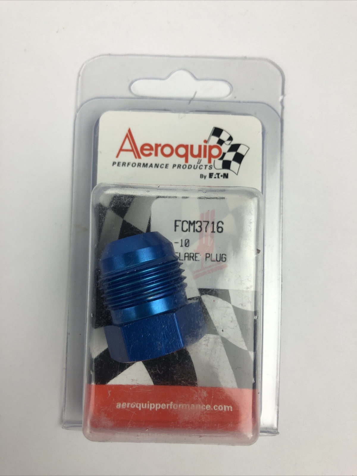 Eaton Aeroquip Performance FCM3716 Blue Anodized Aluminum -10AN Flare Plug