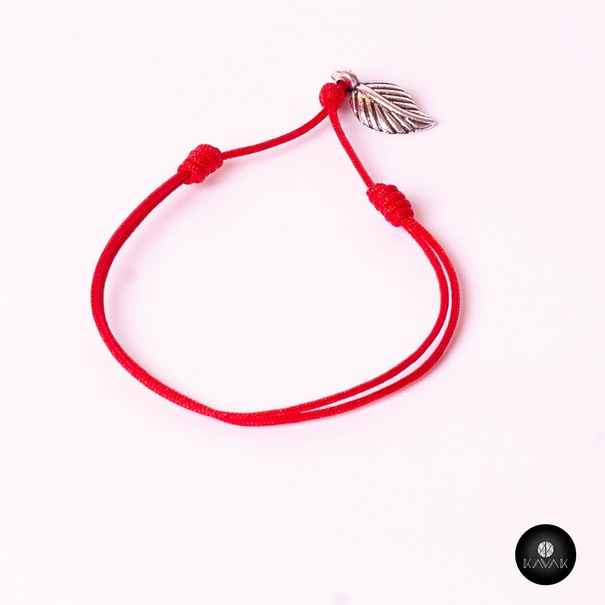 Kavak - Handmade Silver Plated hanging Leaf Adjustable Women's Bracelet