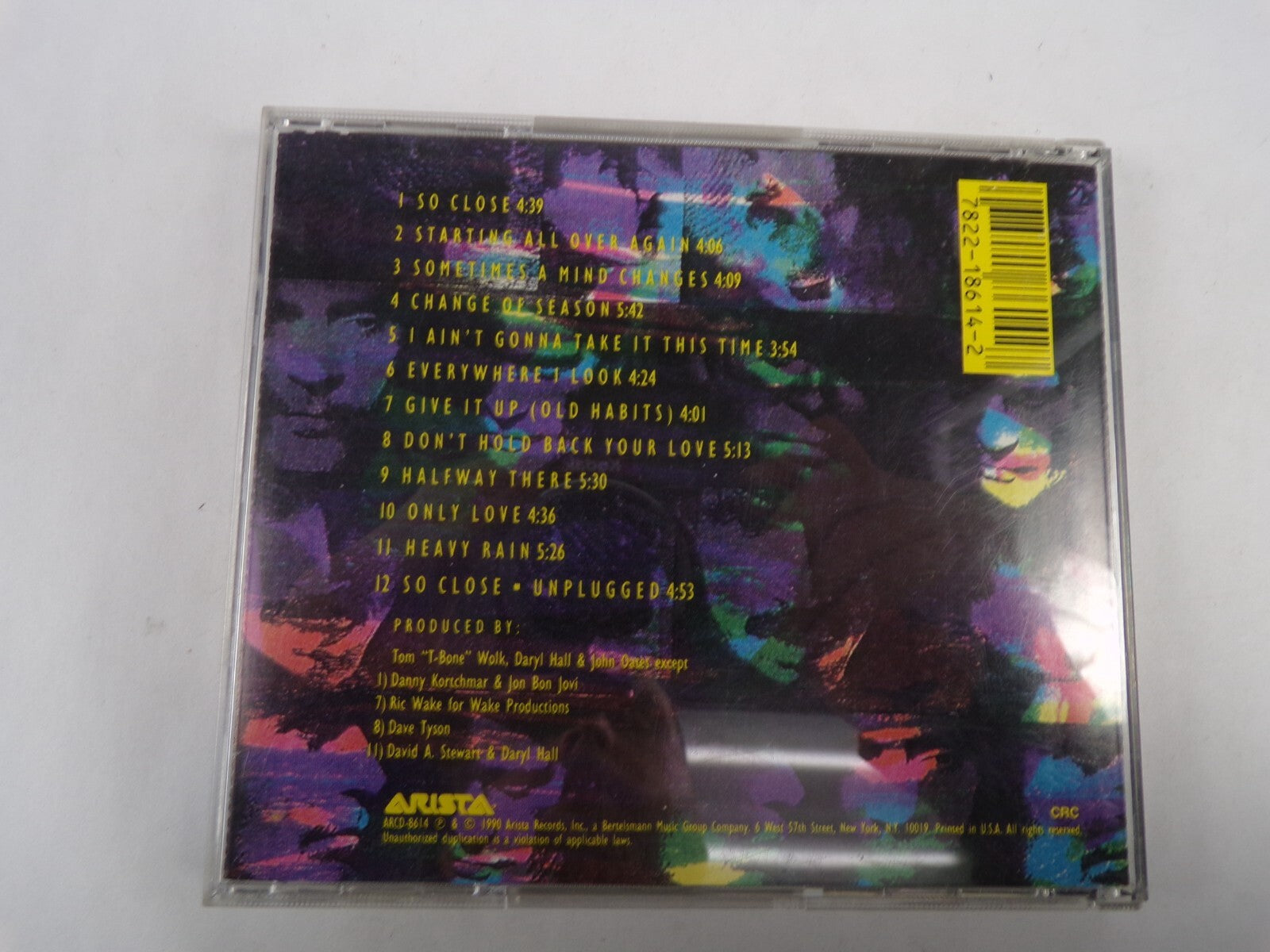 Dary Hall John Oates Change Of Season So Close Change OF Season CD#59