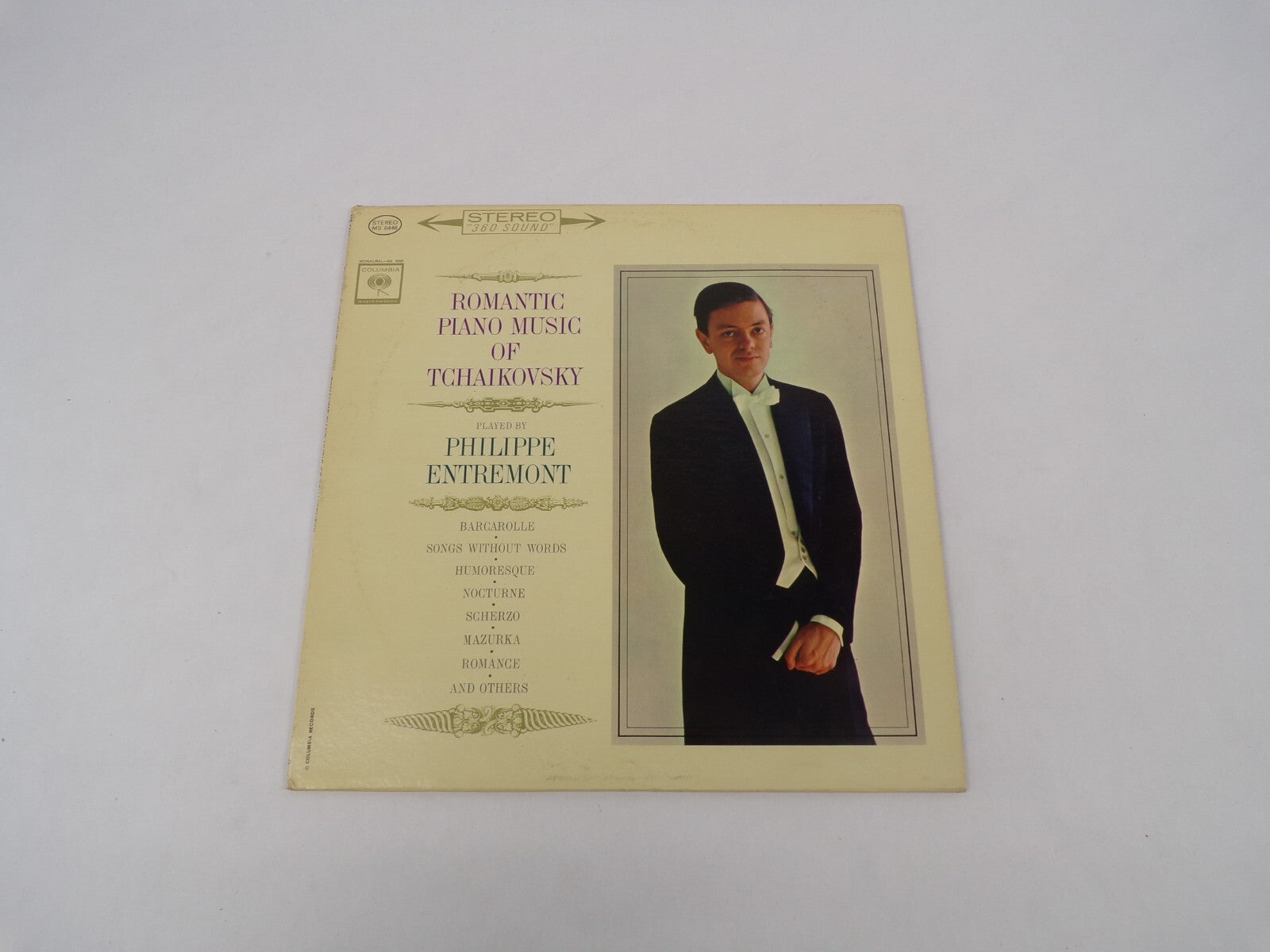 Romantic Piano Music Of Tchaikovsky Philippe Entremont Vinyl Record