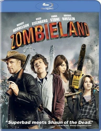 Zombieland [ Blu-ray Digital Video ] Woody Harrelson Emma Stone Abigail Breslin