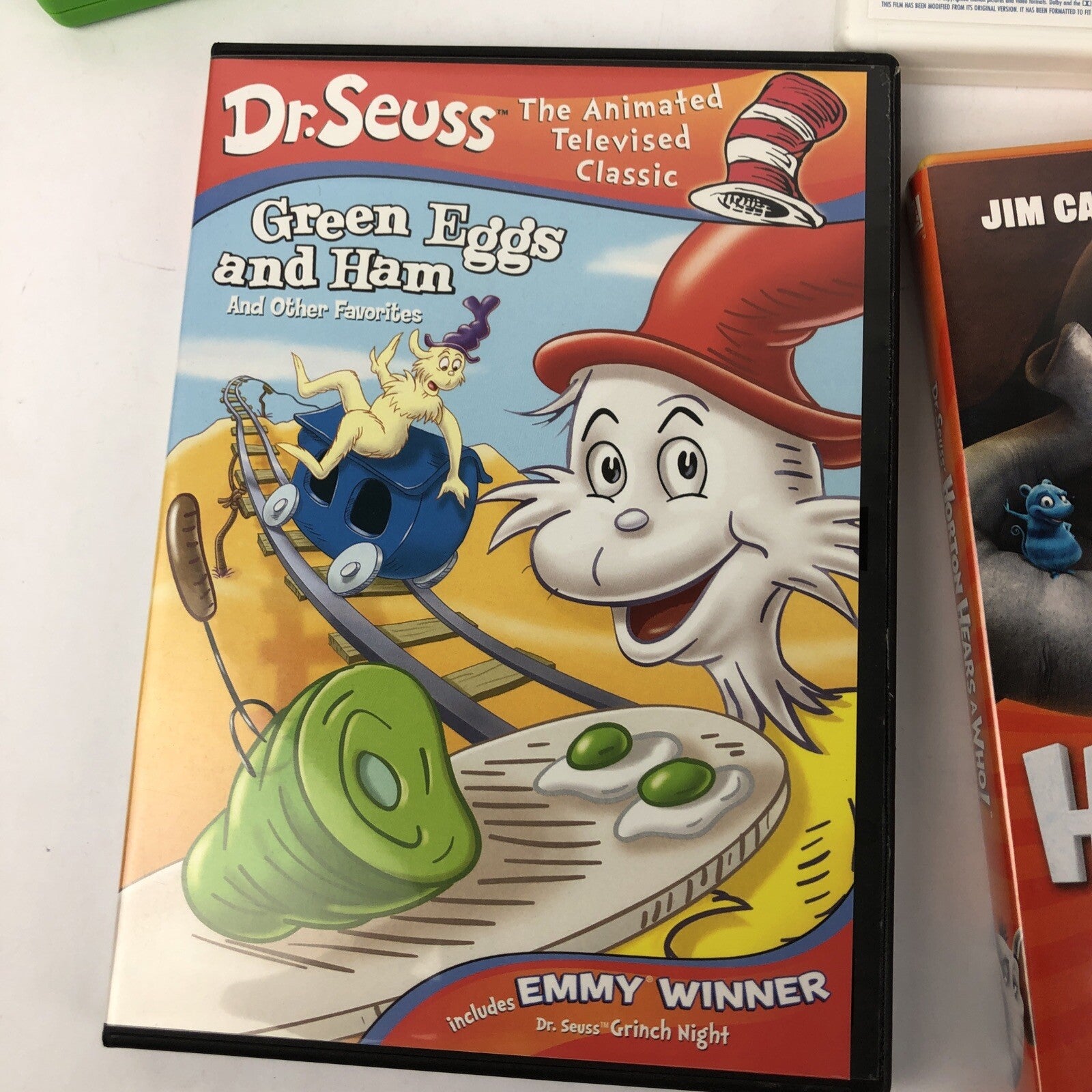 4 x Dr. Seuss DVD Movie Lot -Green Eggs and Ham, Cat in the Hat, The Grinch *VGC
