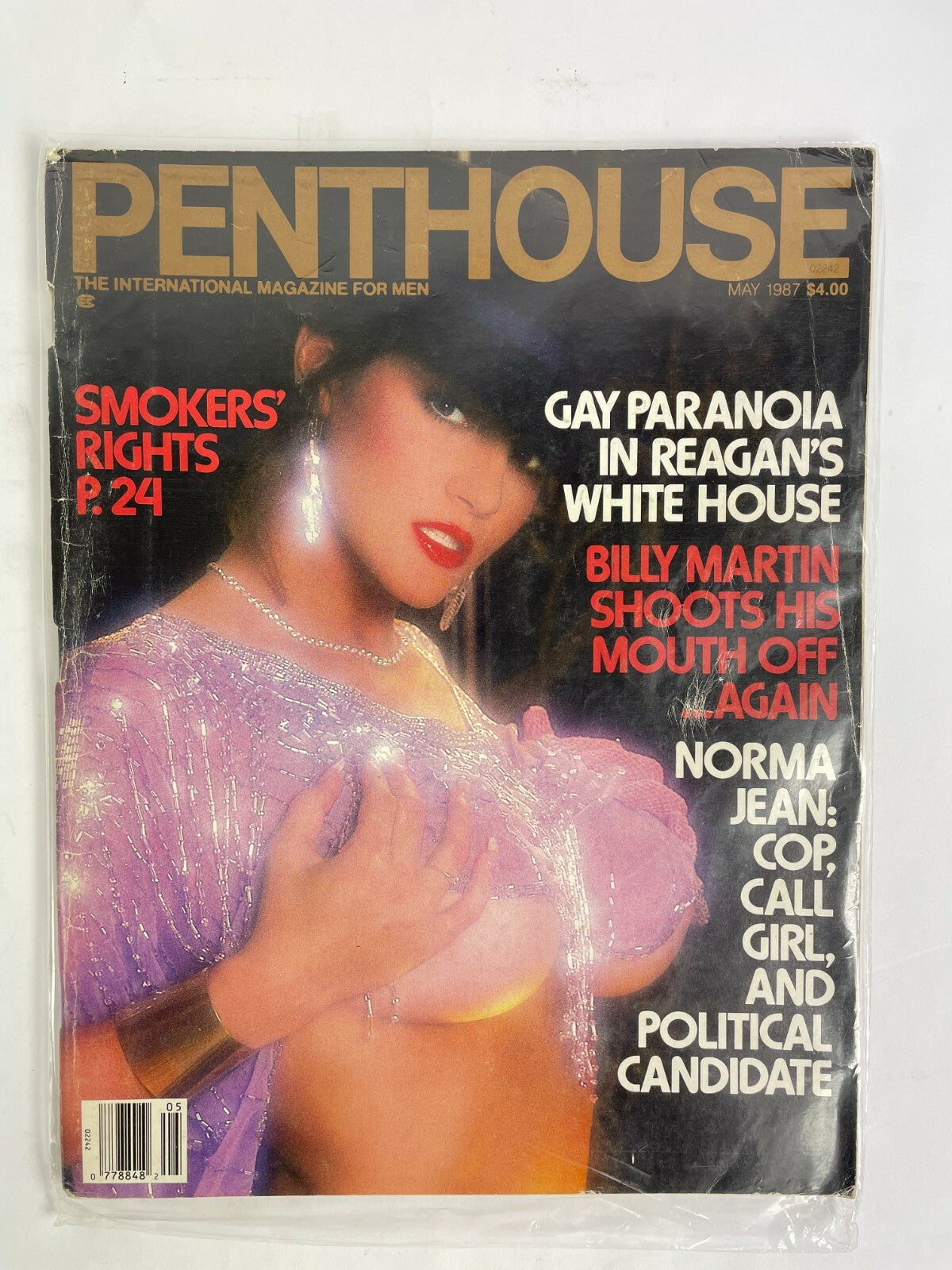 May 1987 Penthouse Magazine Gay Paranoia In Reagans White House Smokers Rights