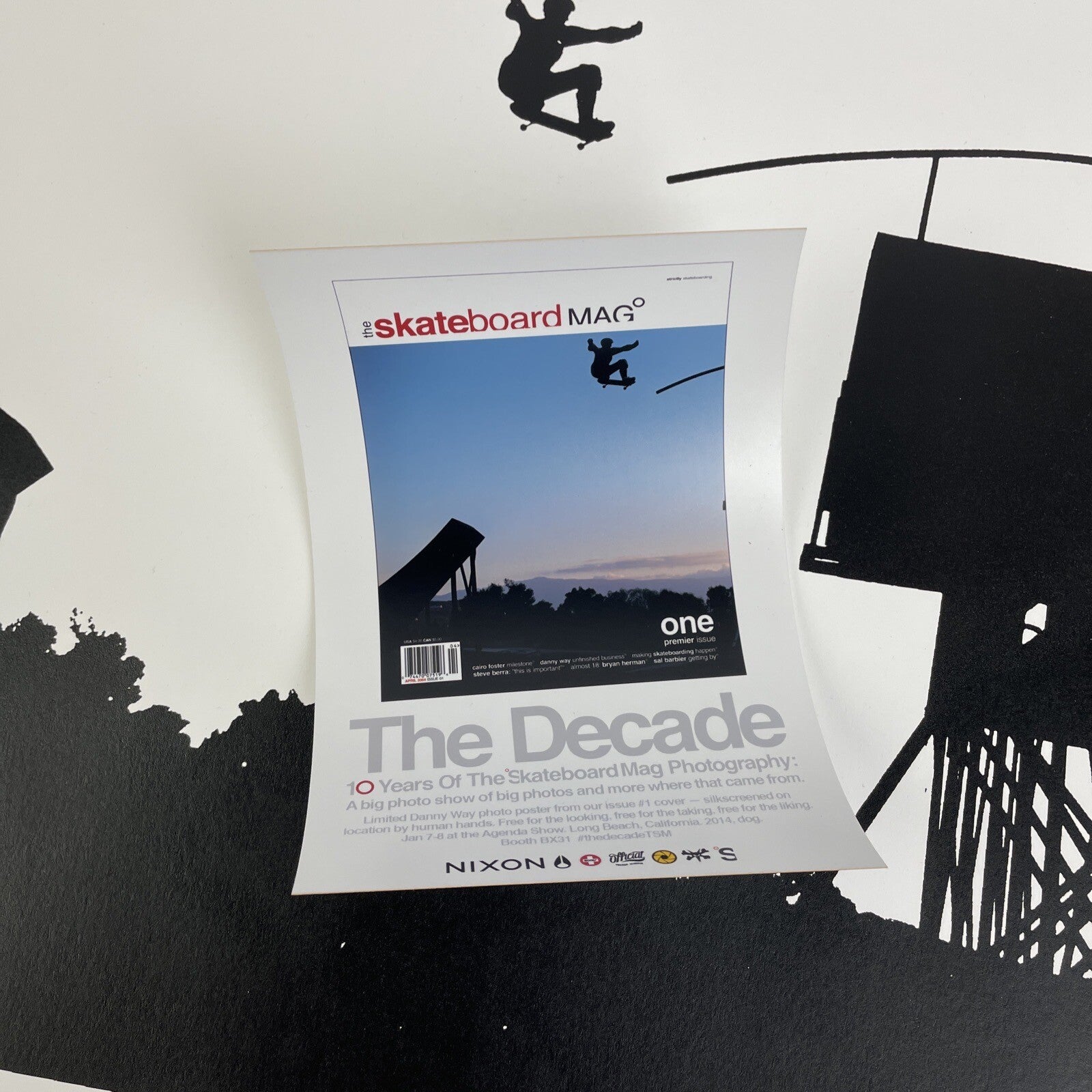The Skateboard Mag 10th Annaversary Danny Way Silk Screened Poster #69 of 500