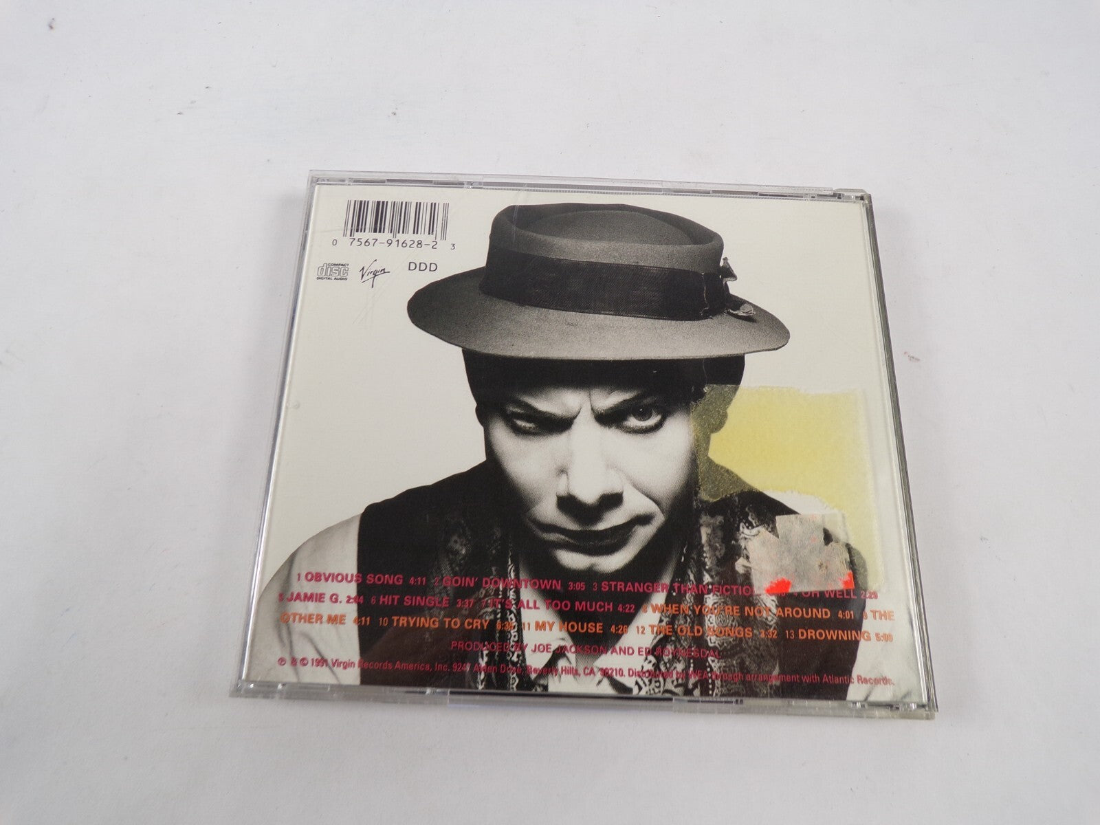 Joe Jackson Laughter & Lust Obvious Song Goin Downtown Jamie Hit Single CD #40