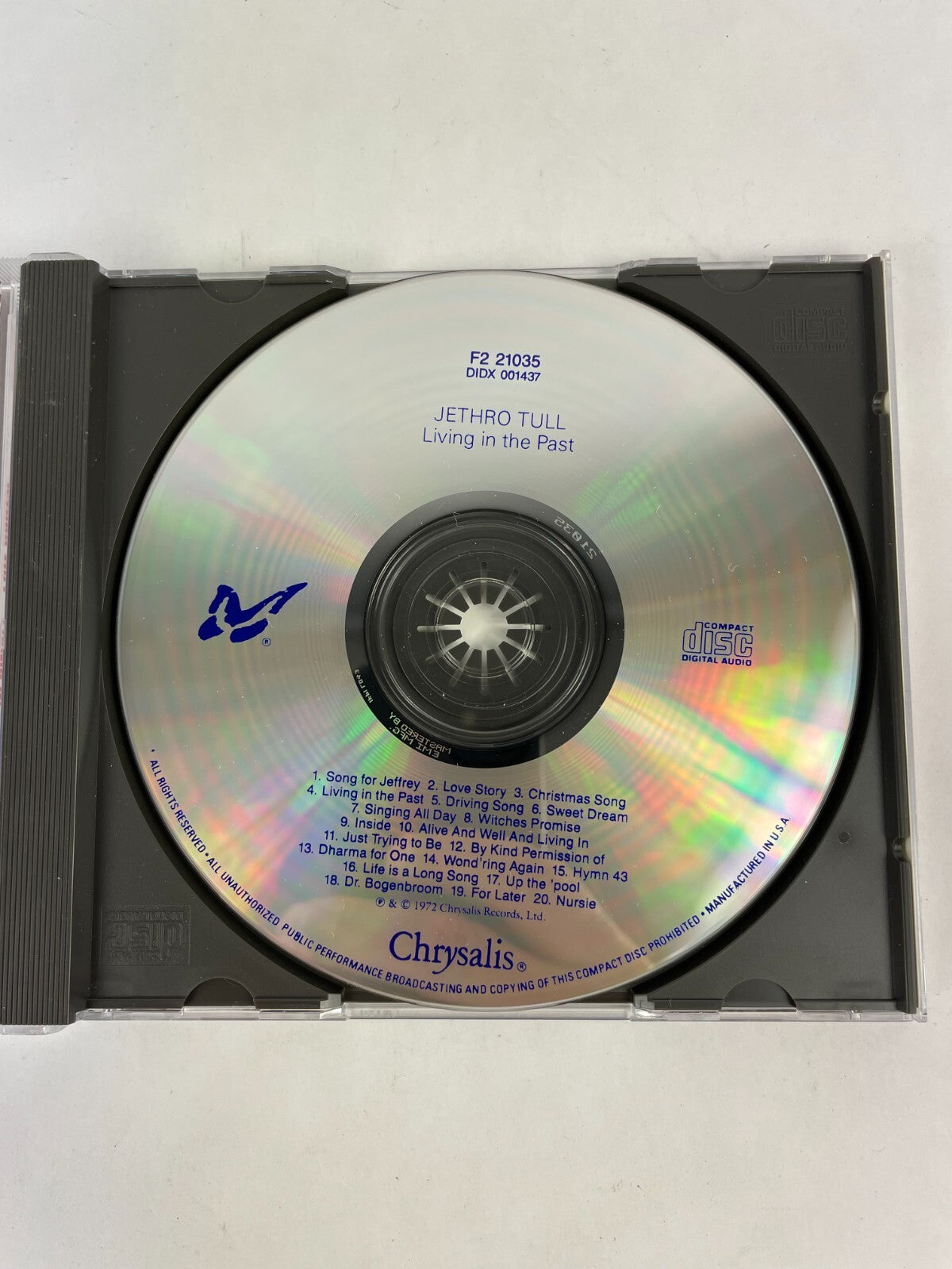 Jethro Tull Living In The Past CD #4