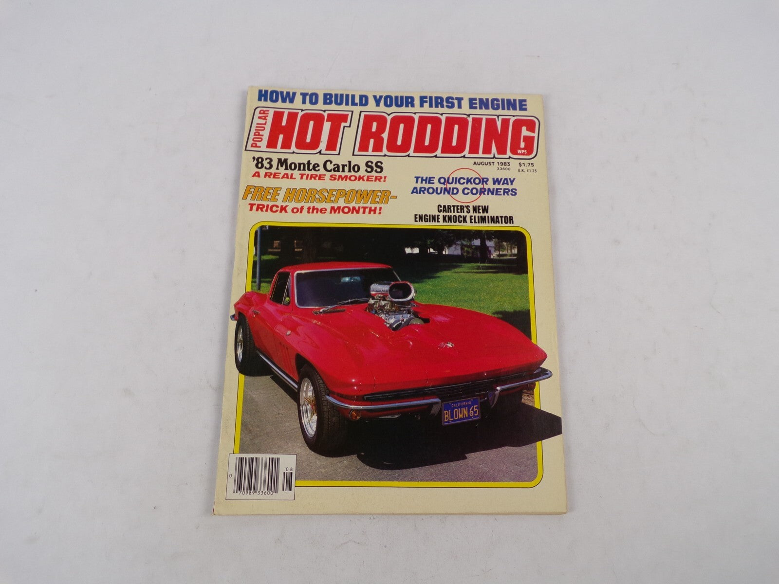 August 1983 Hot Rod Magazine How To Build Your First Engine '83 Monte Carlo SS A