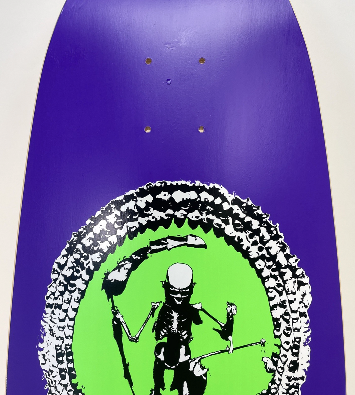 Skull Skates Skateboards Dave Hackett Purple " Schralp Sicle " Limited Run Shape