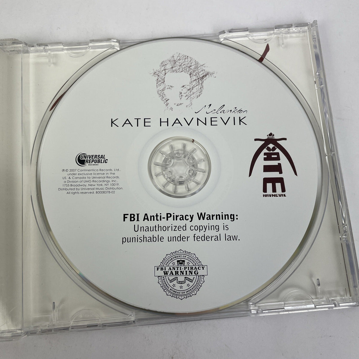 Kate Havnevik - Melankton Digital Audio CD Jazz Pop Downtempo Vocal MINT COND.